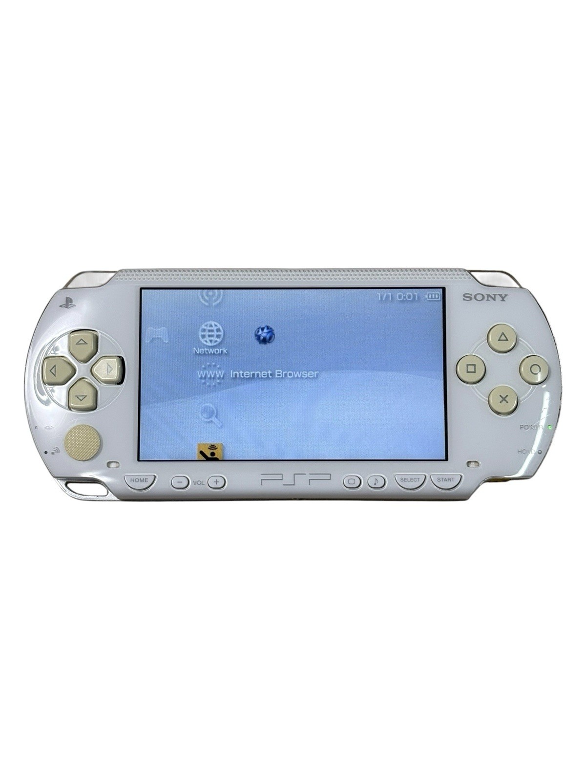 Sony PSP 1000 Ceramic White Handheld Console PSP-1000 Region Free Tested Japan