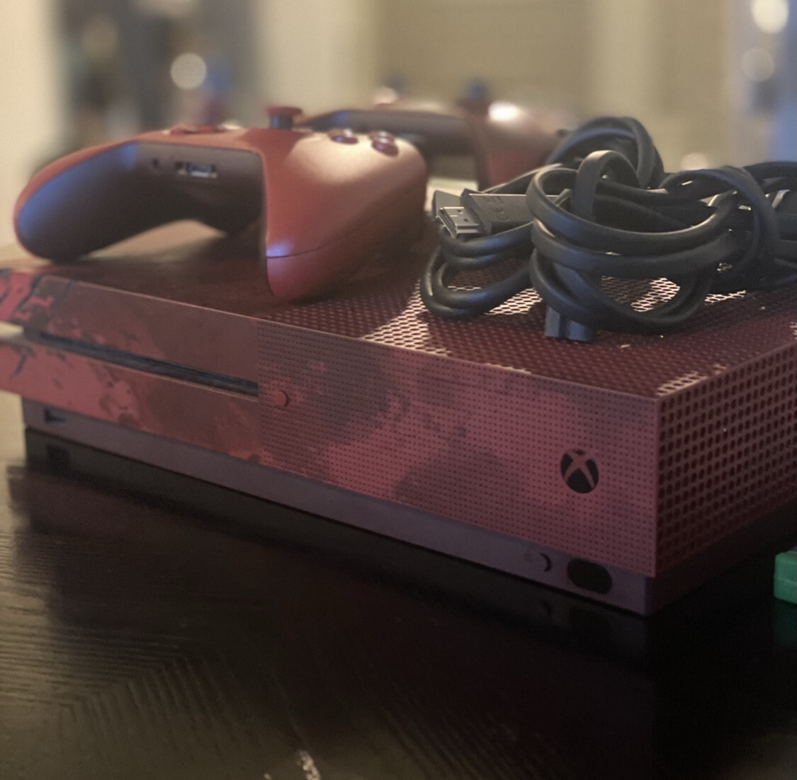 Microsoft Xbox One S Gears of War 4 Limited Edition 2 TB Crimson Red Console