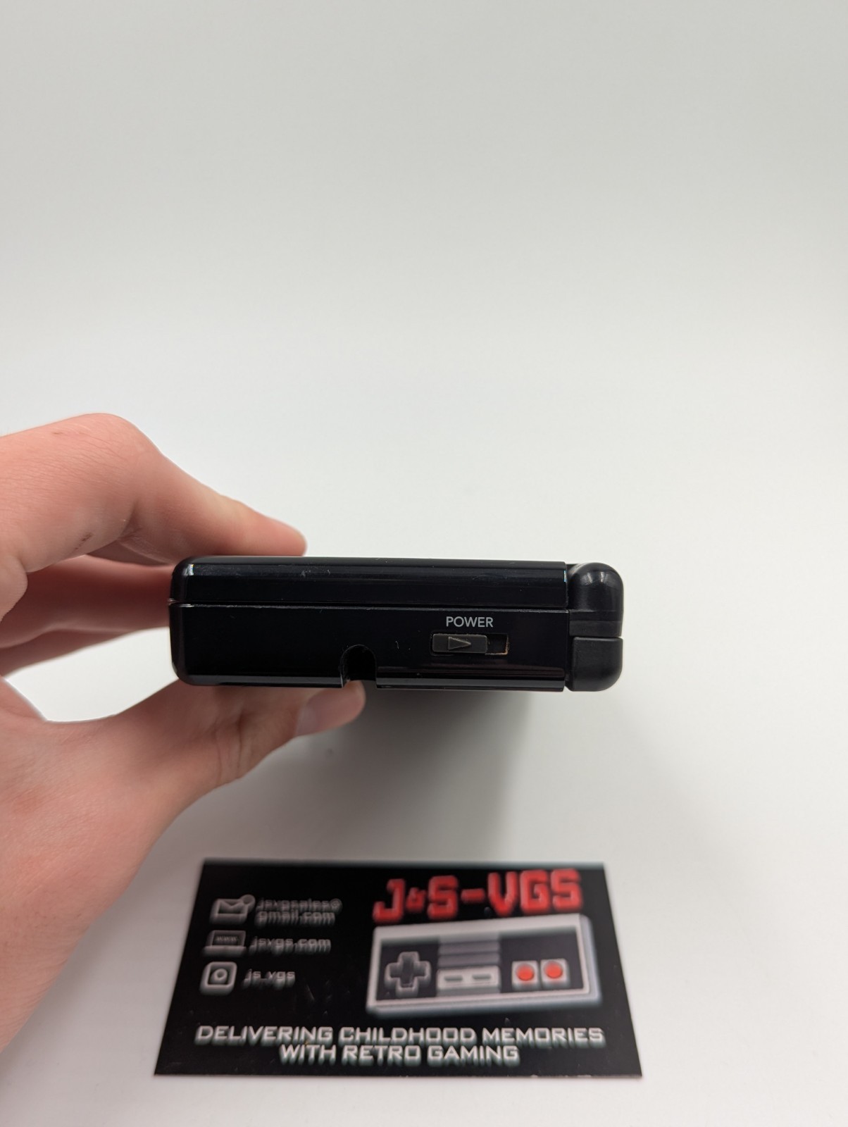 Ninto DS Lite Onyx Black Console Only Damaged Screen No Charger Tested