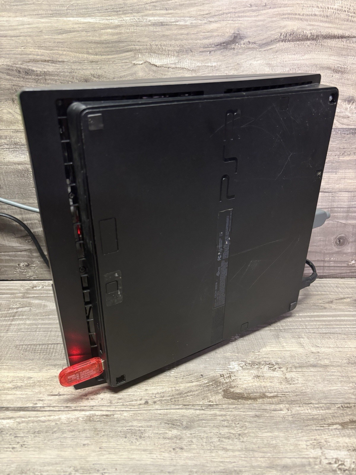 Sony PlayStation 3 PS3 Slim Console CECH 3001A + Controller & Power Cord Tested