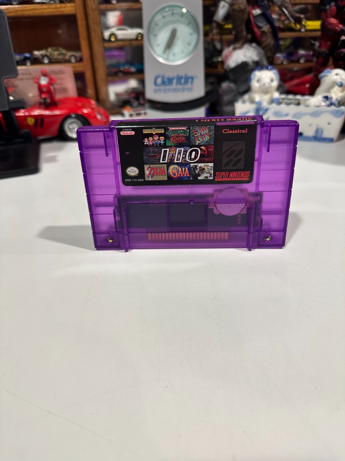 110 in 1 Classical Multi Game Cartridge for Super Nintendo SNES Tested Works