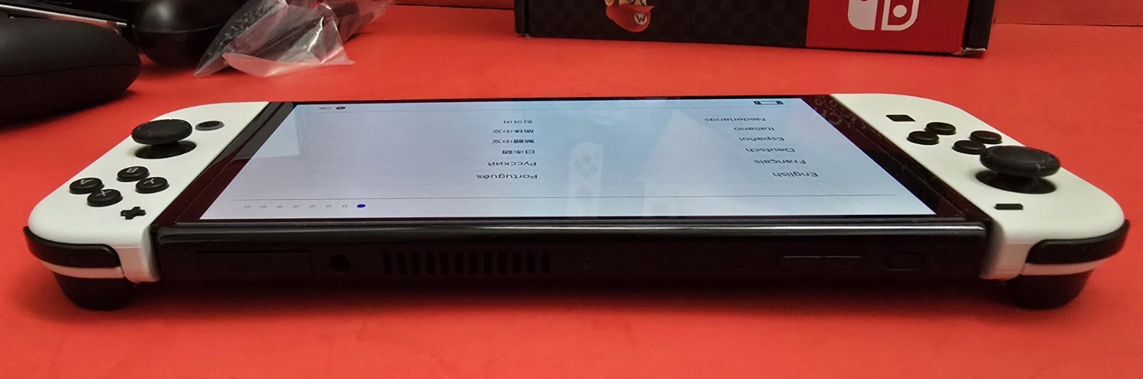 Nintendo Switch OLED Handheld Console White (64GB) Bundle w/Case, SD Card *READ