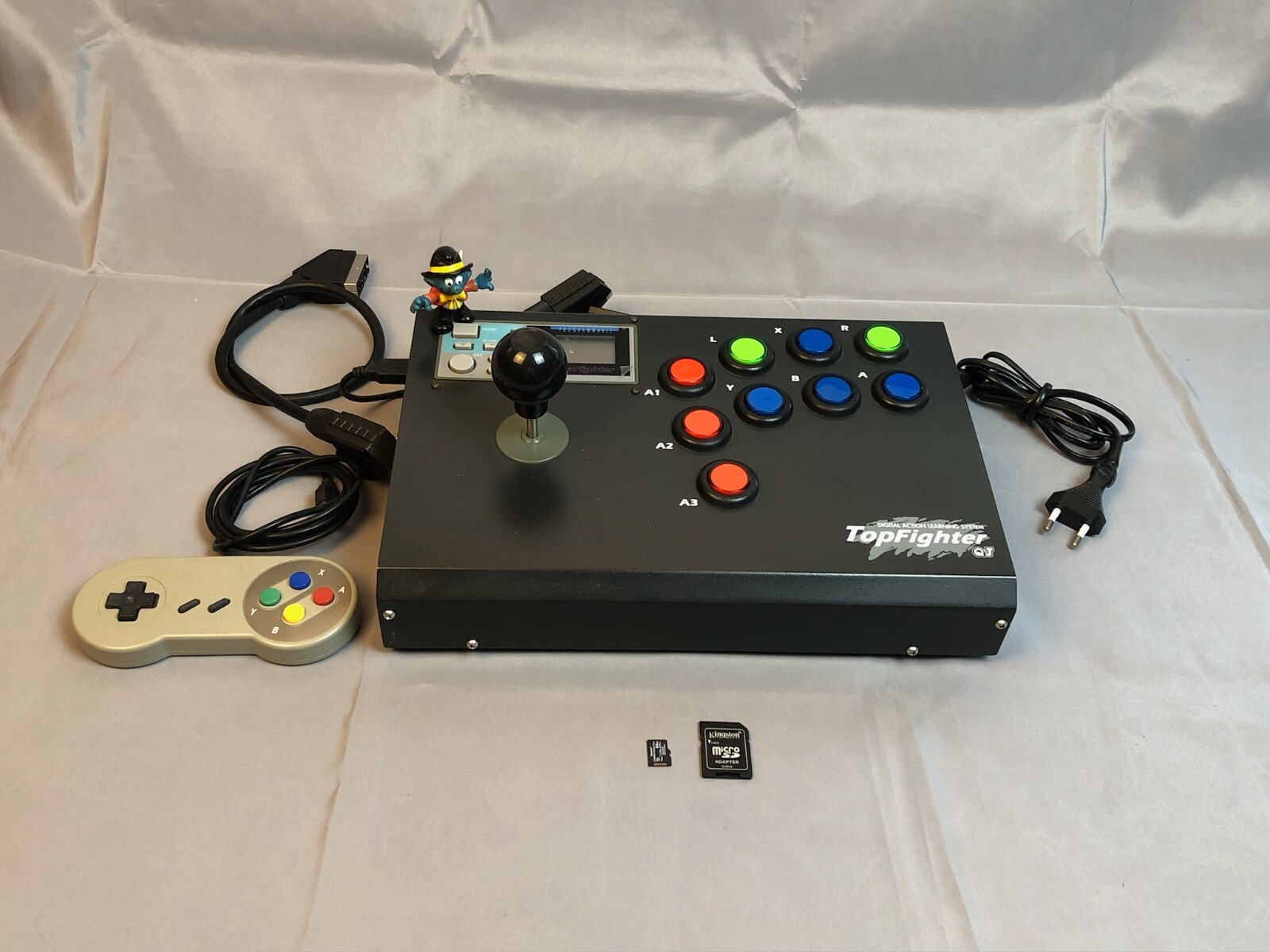 Joystick Arcade, Raspberry Pi 3B+ (plus), RGB-Pi SCART RGB, Micro SD 64GB, PSU