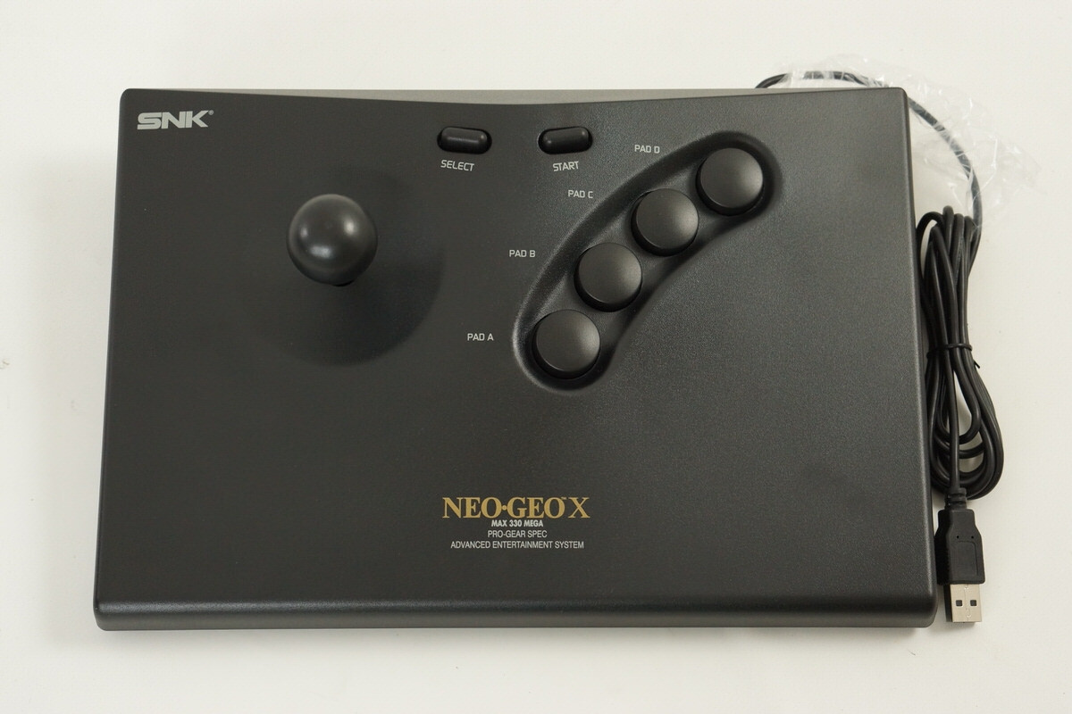 NEO GEO X GOLD CONSOLE GOOD Handheld System with Arcade Stick 20 Games X0905