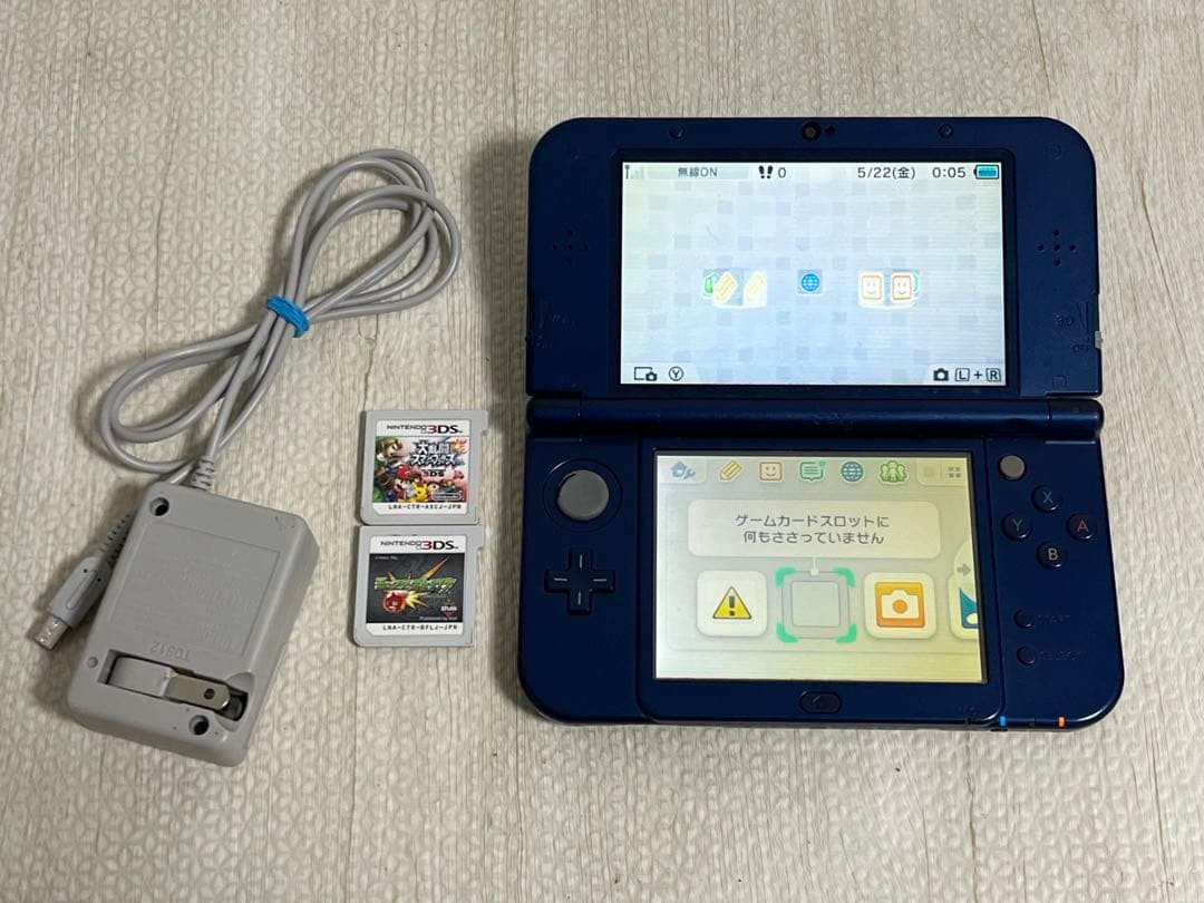 Nintendo New 3DS LL XL Metallic Blue IPS Upper Screen Japan NTSC-J Only 0176
