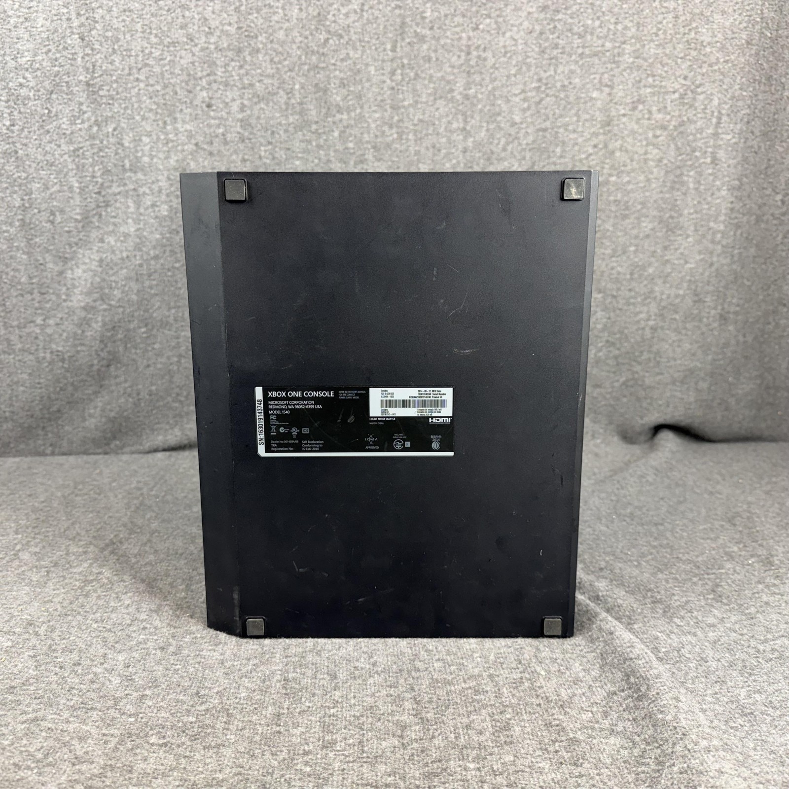 Microsoft Xbox One Console Model 1540 Black Power Supply HDMI Tested NTSC-U/C