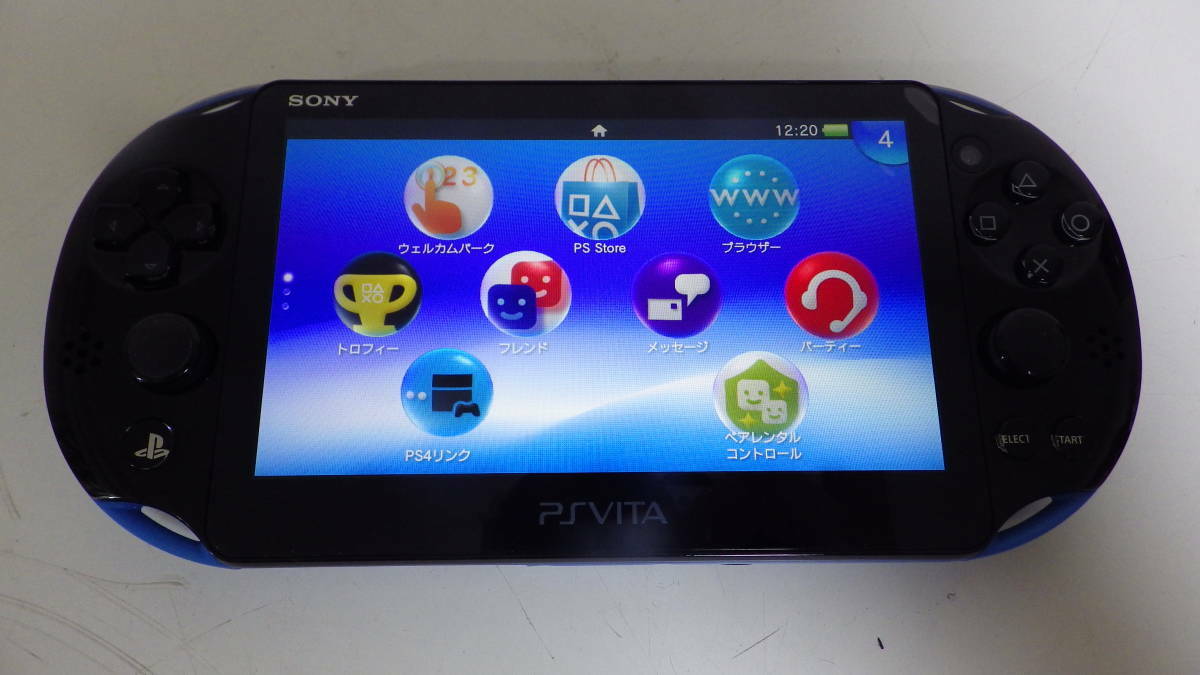 PlayStation Vita Wi-Fi Model PCH-2000 Black Blue slim Japan game Sony
