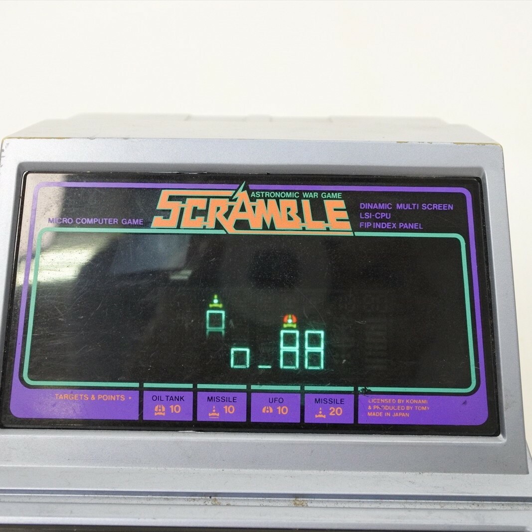 LCD SCRAMBLE Boxed Handheld Console Game Watch TOMY LSI Tested JAPAN Ref 1412