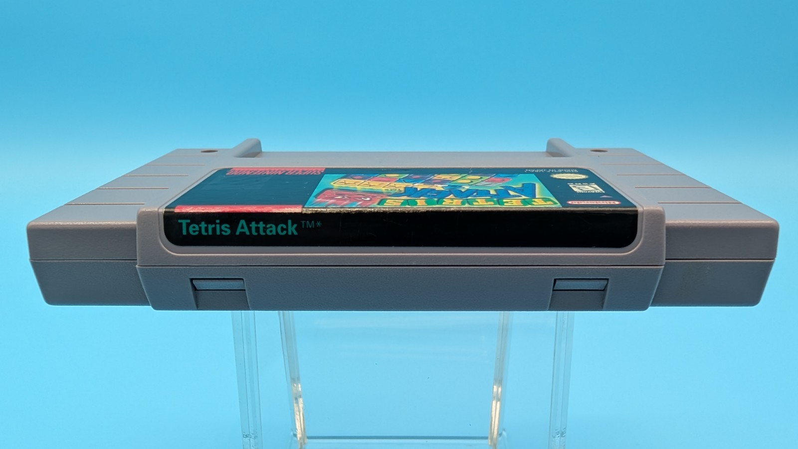 Super Nintendo Entertainment System SNS-001 Bundle with Tetris Attack – Tested