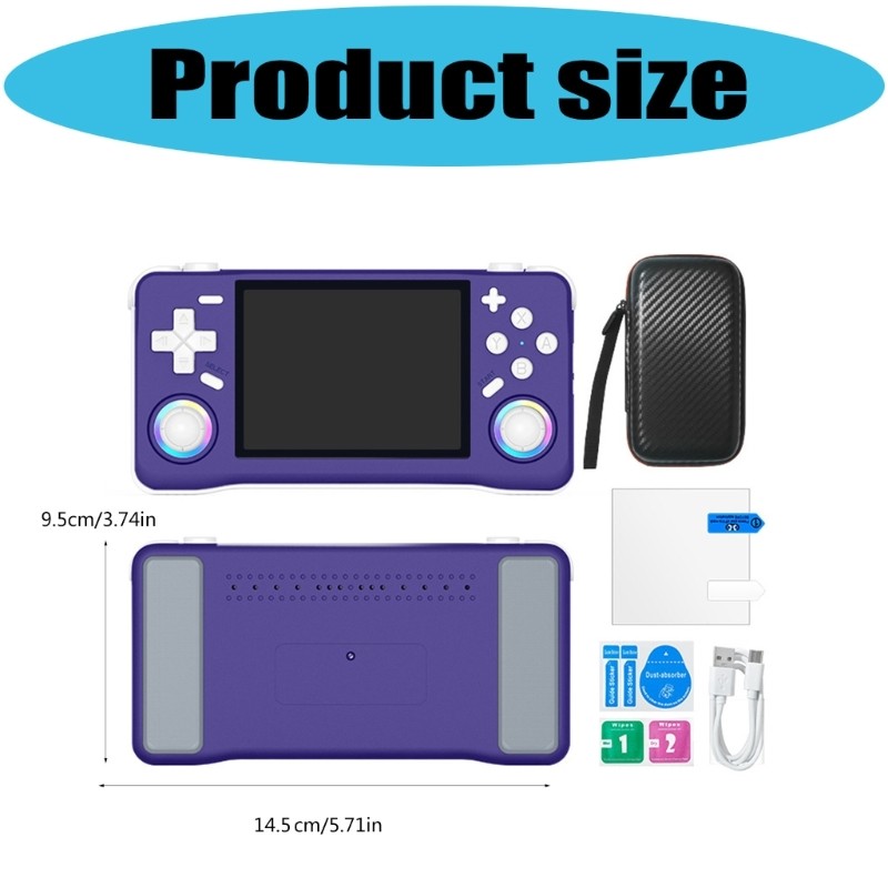 Portable Plastic Handheld Gaming Device 3.5 Inches Display 128GB Preloaded 18000