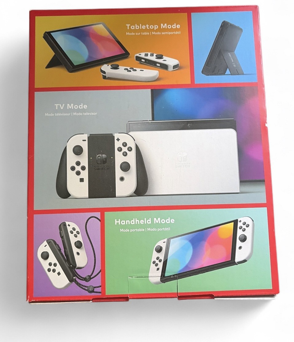 Nintendo Switch OLED Model 64GB White Handheld Console – Excellent Used Complete