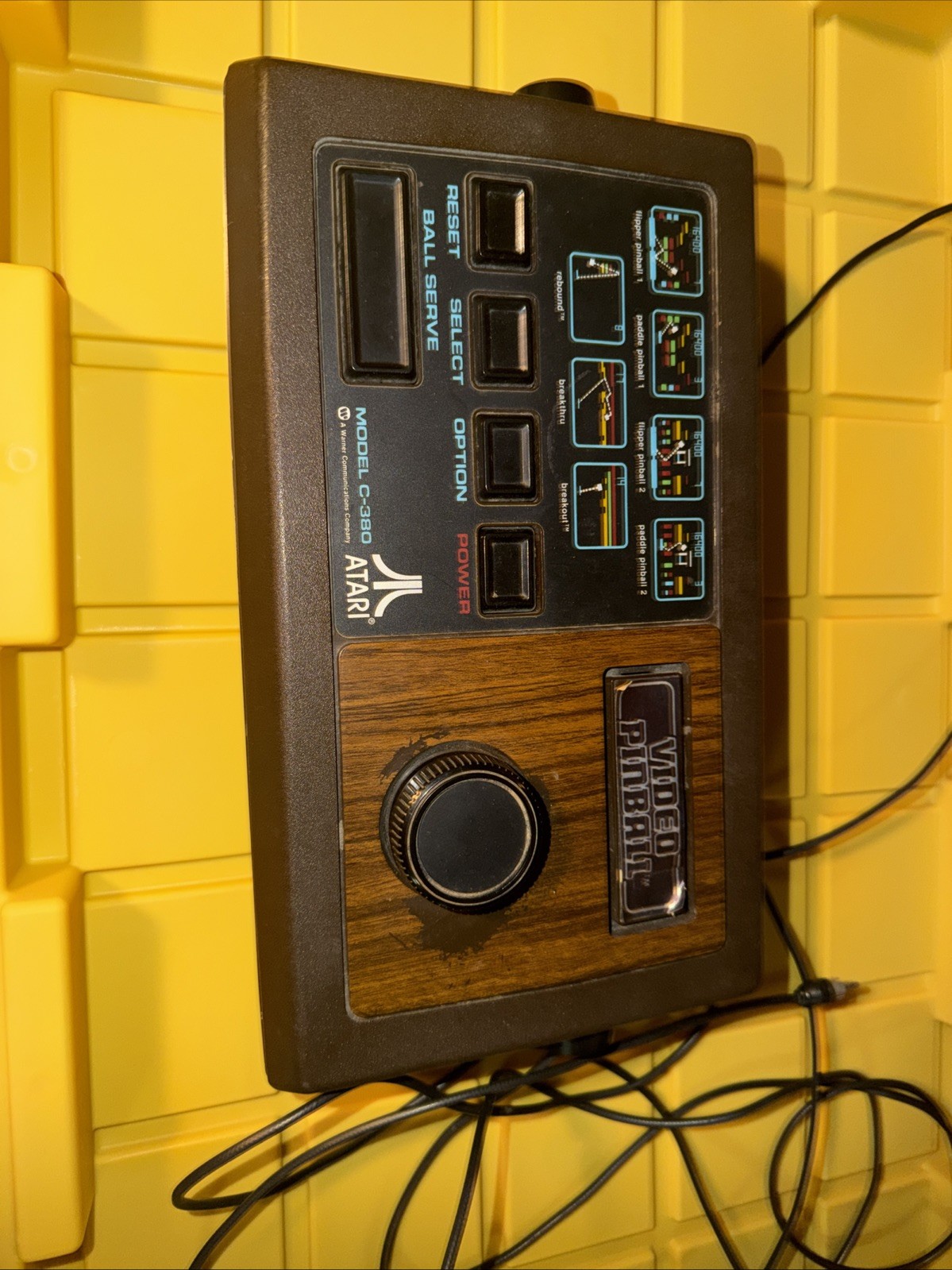 1977 ATARI Video Console Pinball Model C-380 – untested
