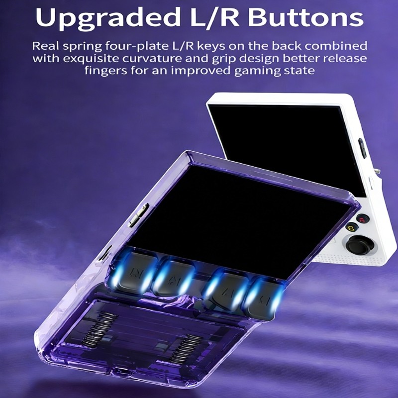 Ergonomic Grip Gaming Handheld Console Comfortable Handling For Cartridges User