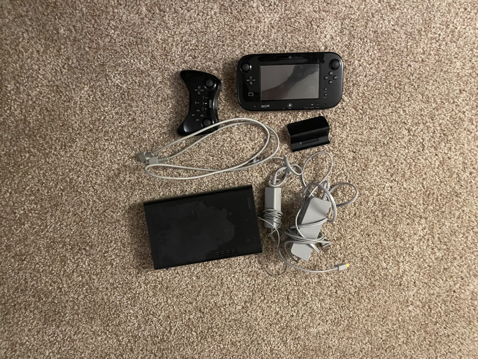 Nintendo Wii U Super Mario 3d World + Nintendo land Deluxe Set 32GB- Black