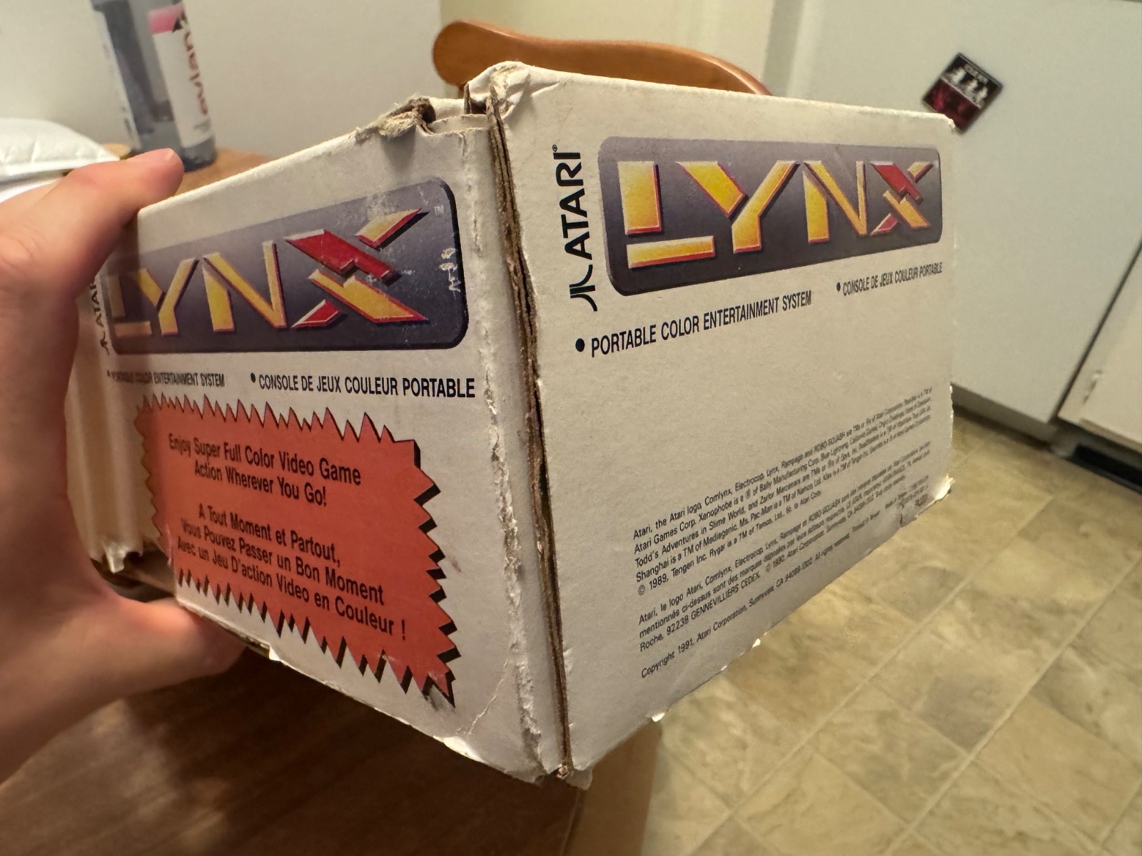 Atari Lynx II handheld video game system console CIB complete UNTESTED NO POWER
