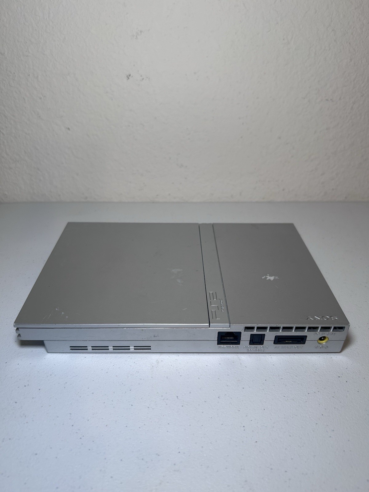 Sony PlayStation 2 Slim Silver (SCPH-77001) Bundle With Controller And Cords