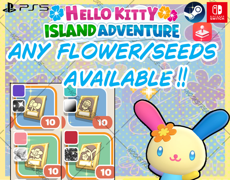 Hello Kitty Island Adventure All Flower Seeds