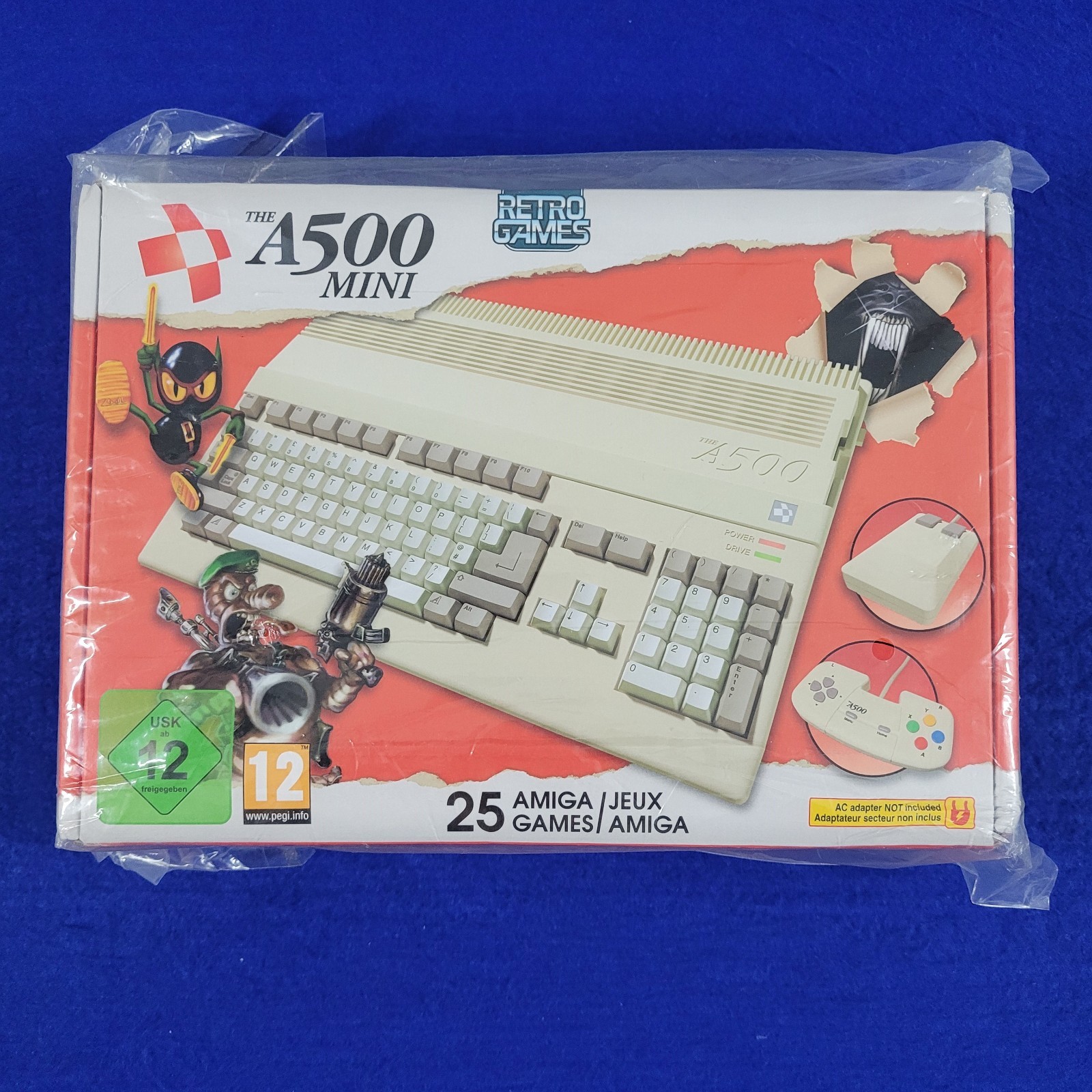 A500 MINI 25 Retro Games Console NEW & Sealed HDMI Modern 2022 Edition AMIGA 500