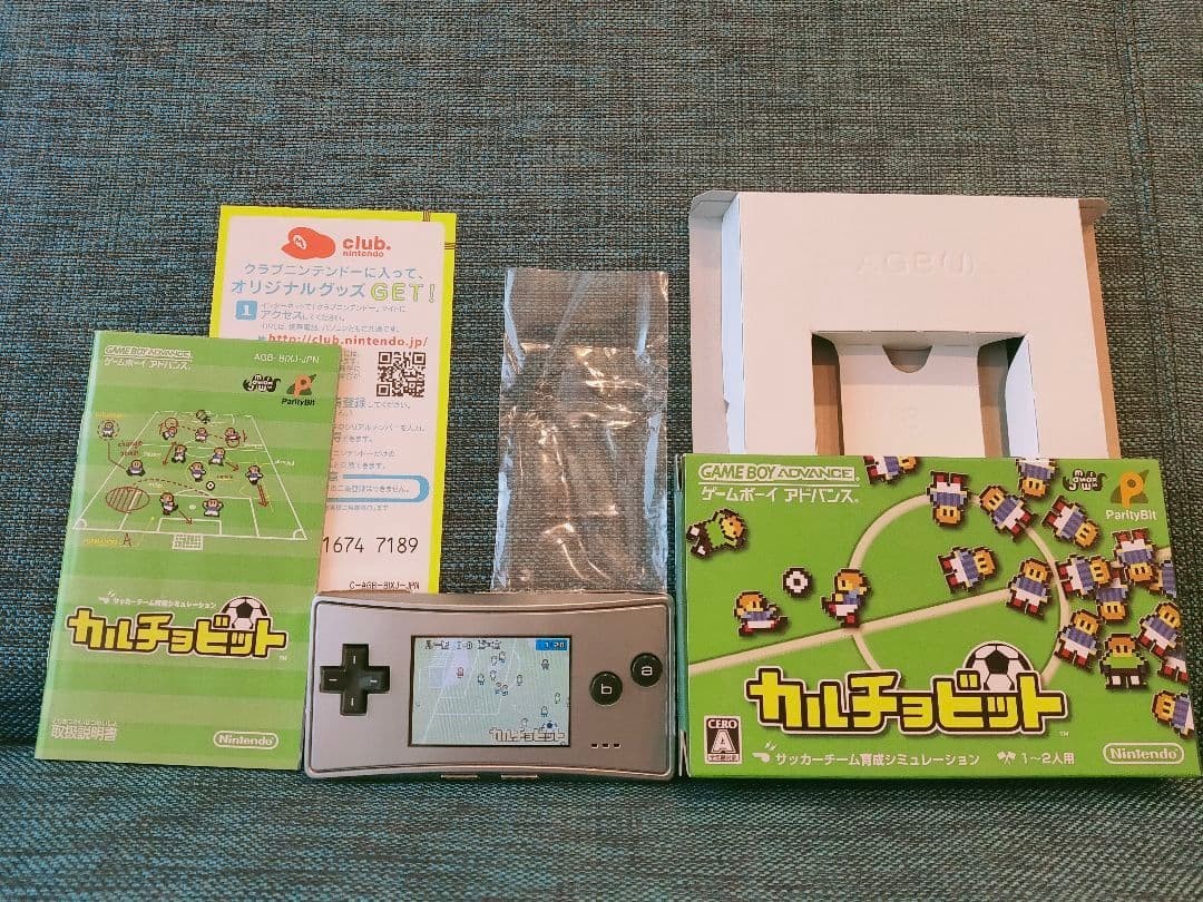 Mint Nintendo Game Boy Micro Silver with AC Charger Boxed Nearly Unused