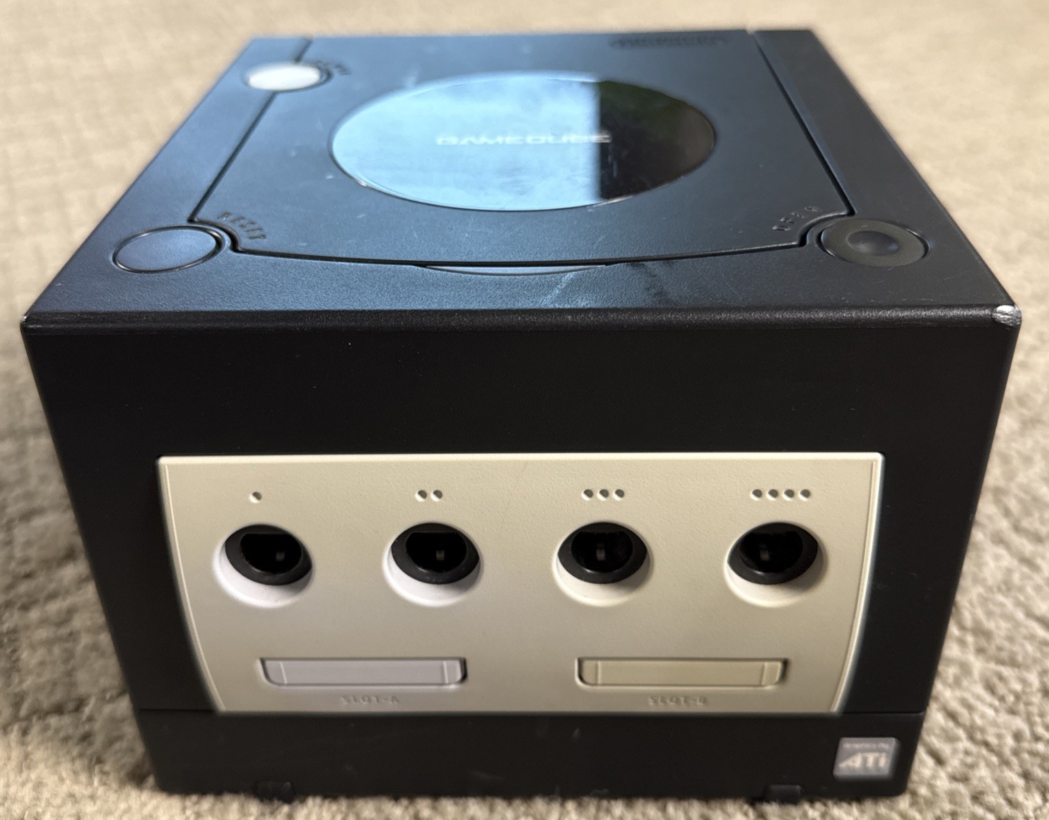 Nintendo GameCube Console Bundle Black DOL-001 – 1 OEM Controller Tested Clean