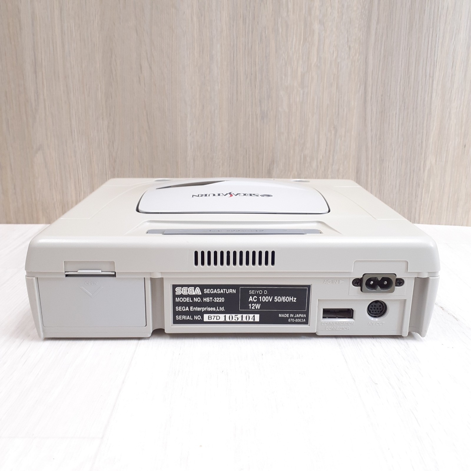 Sega Saturn White Console bundle with 1 controller & 3 Games tested NTSC-J Japan