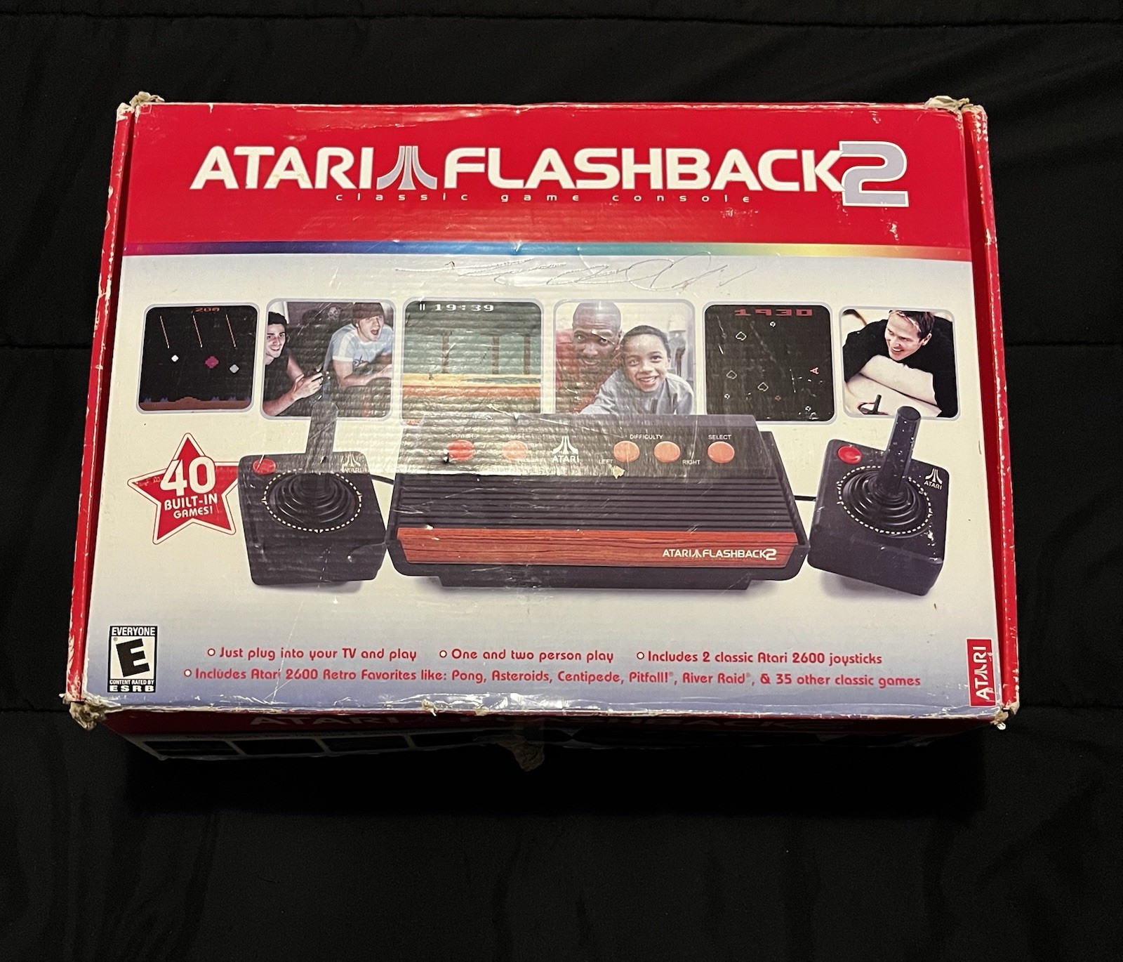 Atari Flashback 2 Home Console 40 Built-In Games, 2 Joysticks, Original Box