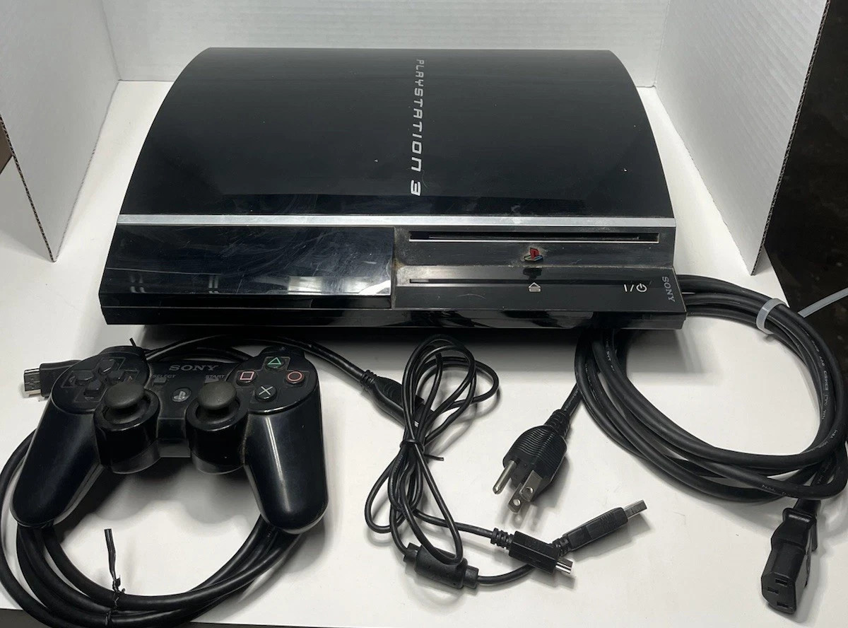 Sony PlayStation 3 PS3 Fat PS1 Compatible 80GB Console CECHL01 *READ*