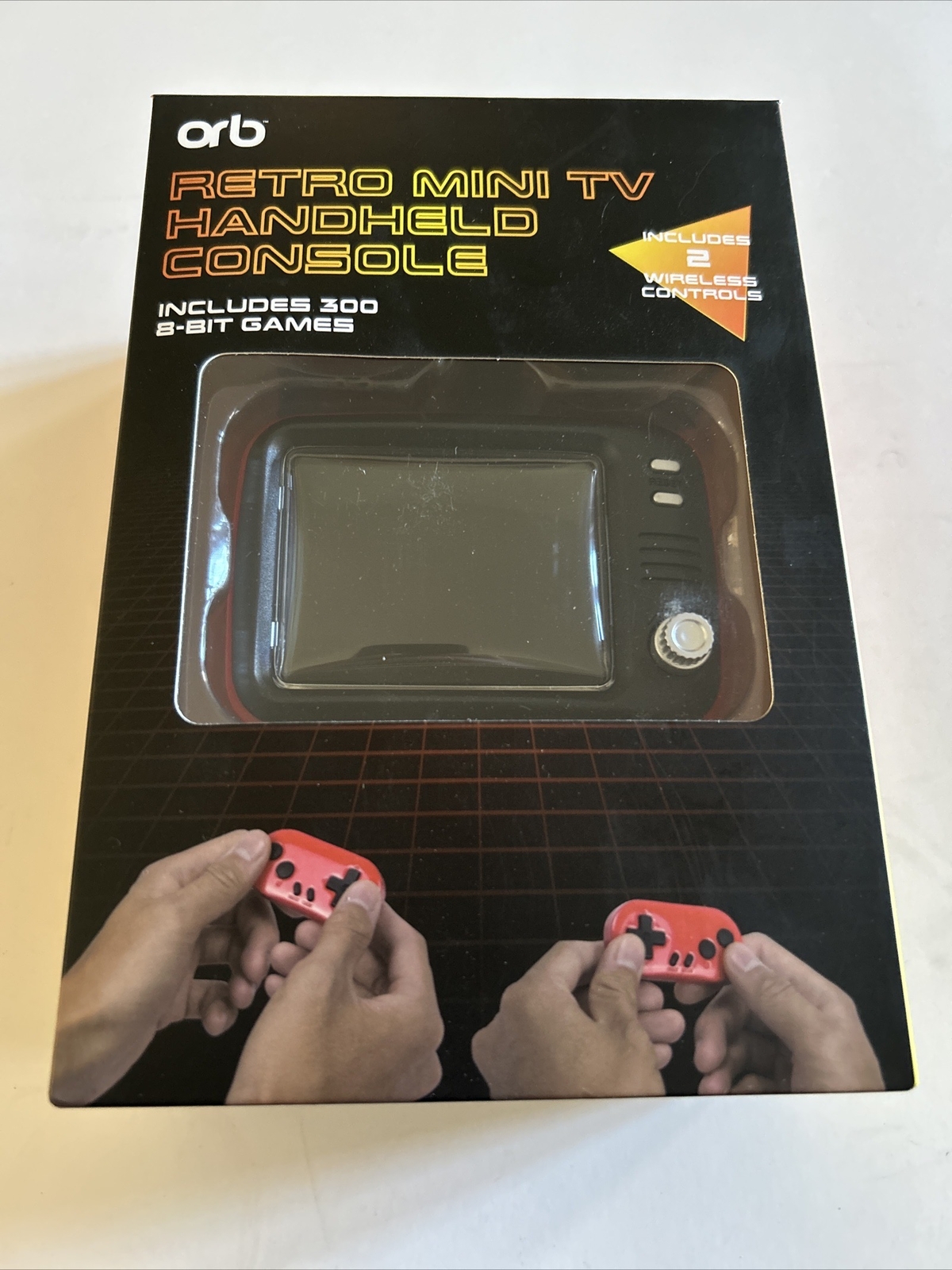 ORB RETRO HANDHELD CONSOLE W/ 2 Controllers + 300 8-BIT GAMES!!