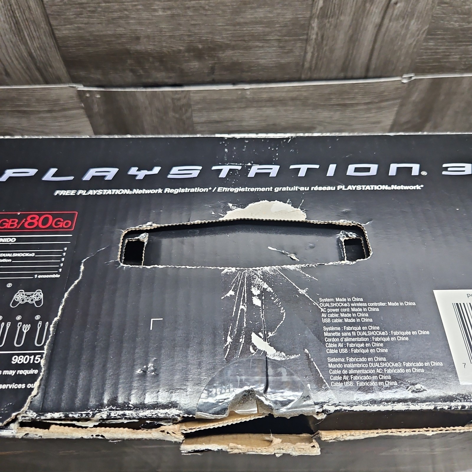 SONY PlayStation 3 FAT Console CECHL01 Tested 80 GB + 10 Games