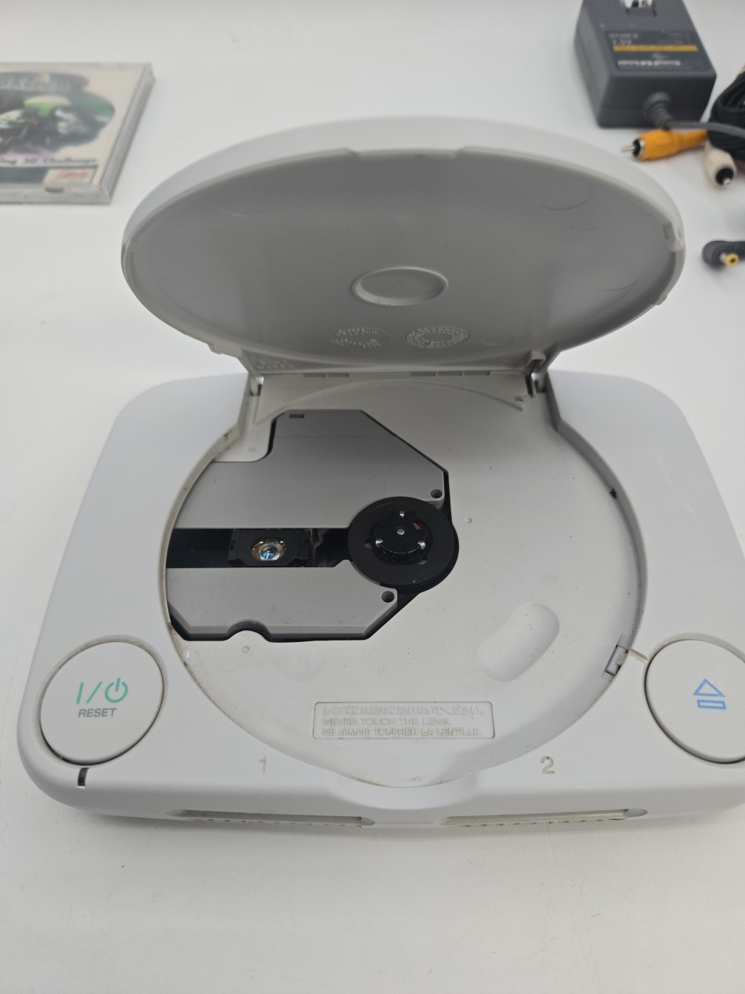 Sony PS One Console Bundle Controller Cables Memory Card Tested Game