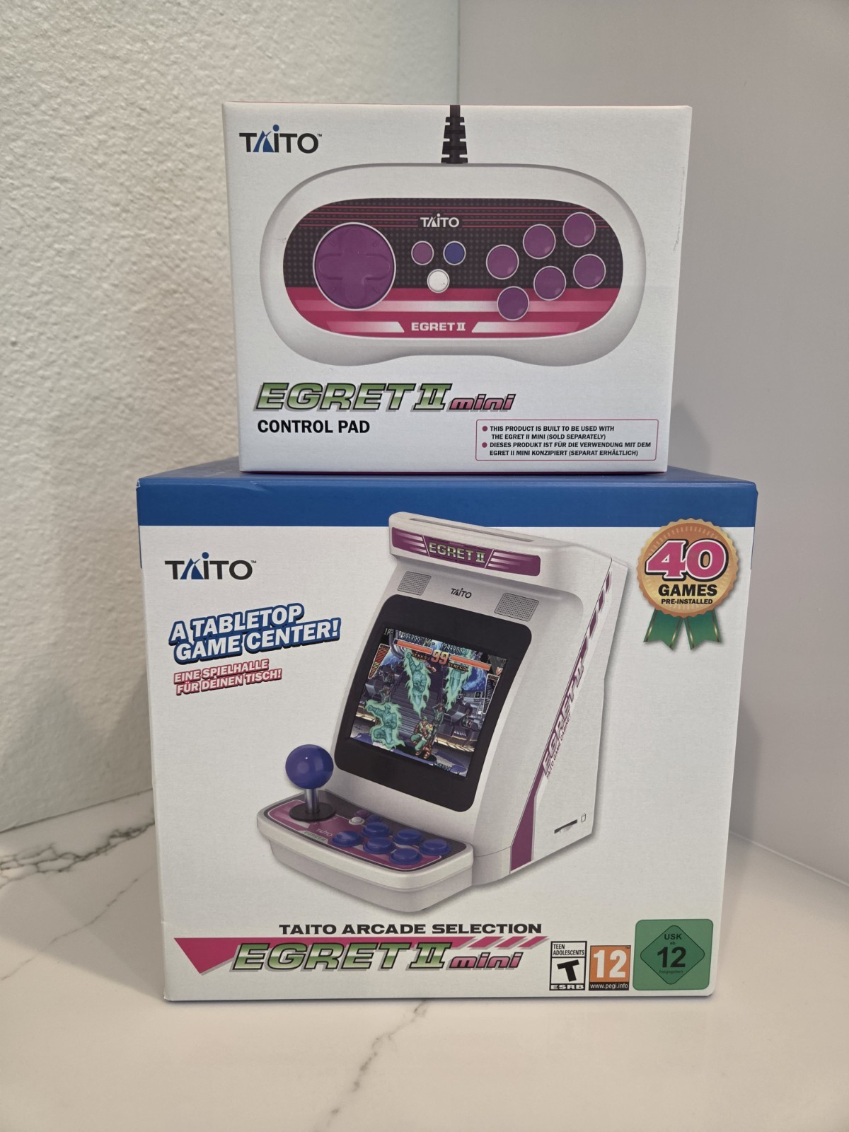 Taito Egret II Mini Retro Game Arcade + Egret II Mini Control Pad NEW English
