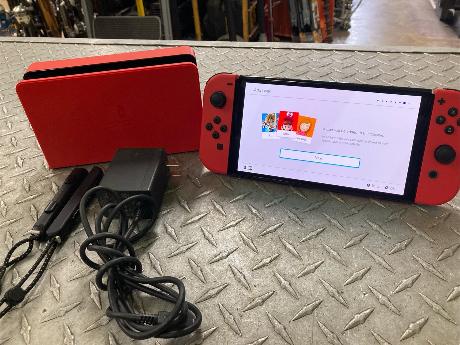 Nintendo Switch OLED Handheld Home Gaming Console RED MARIO EDITION