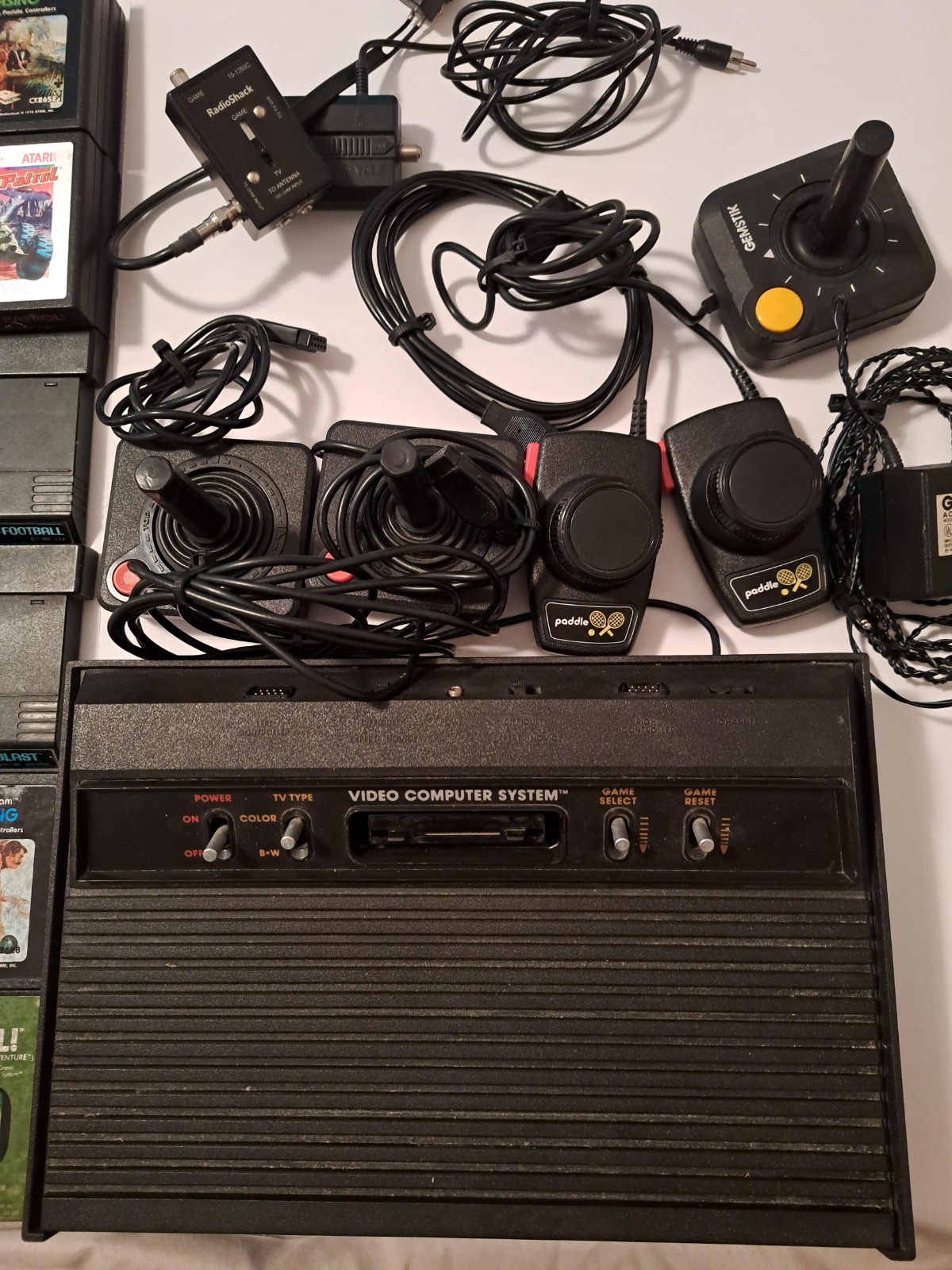 Atari 2600 Darth Vader Bundle: Console, 2 Joysticks Wires 40 Games. Plus More.