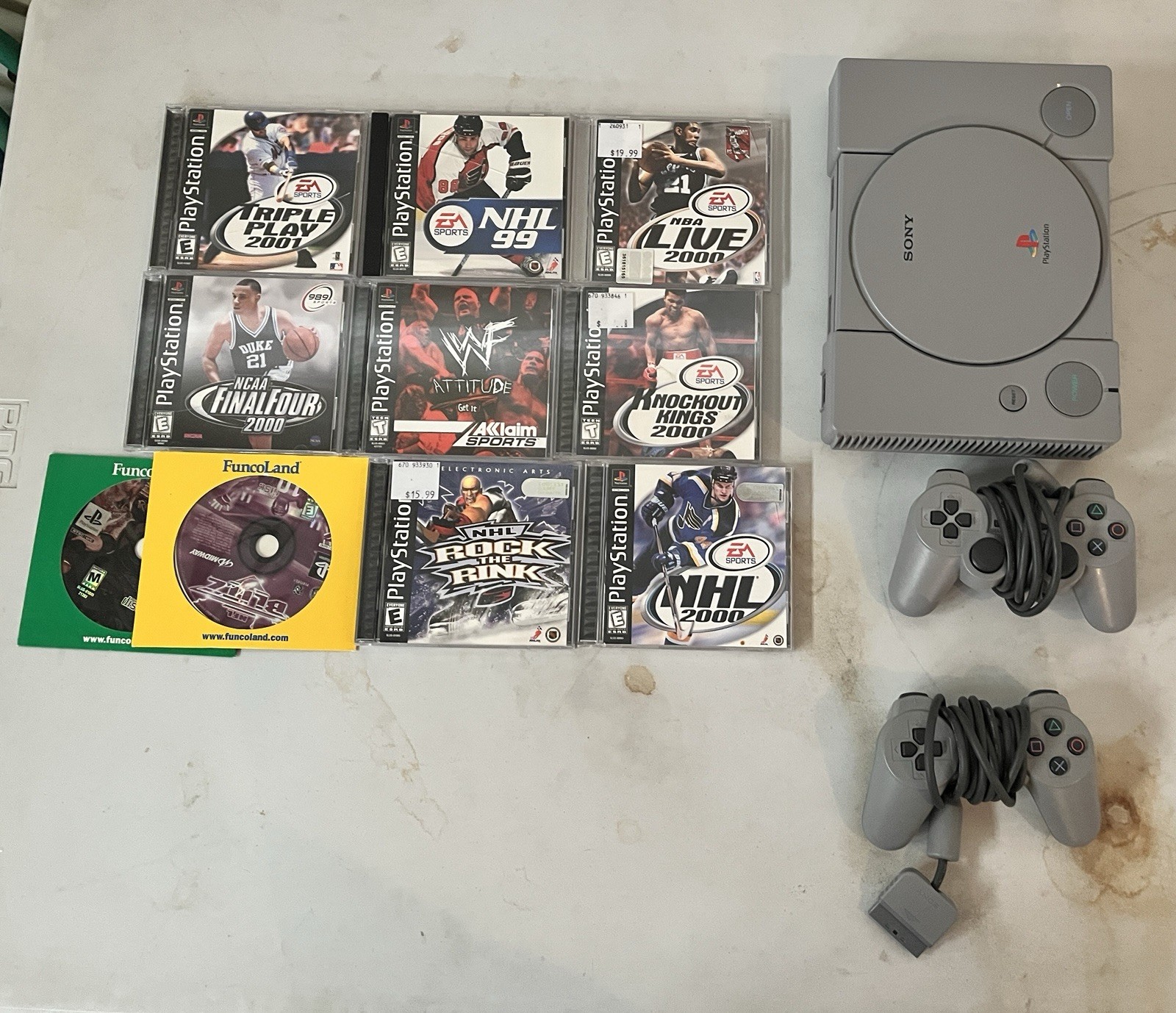 Sony PlayStation 1 Console Bundle TESTED WORKS PS1 Video Game System