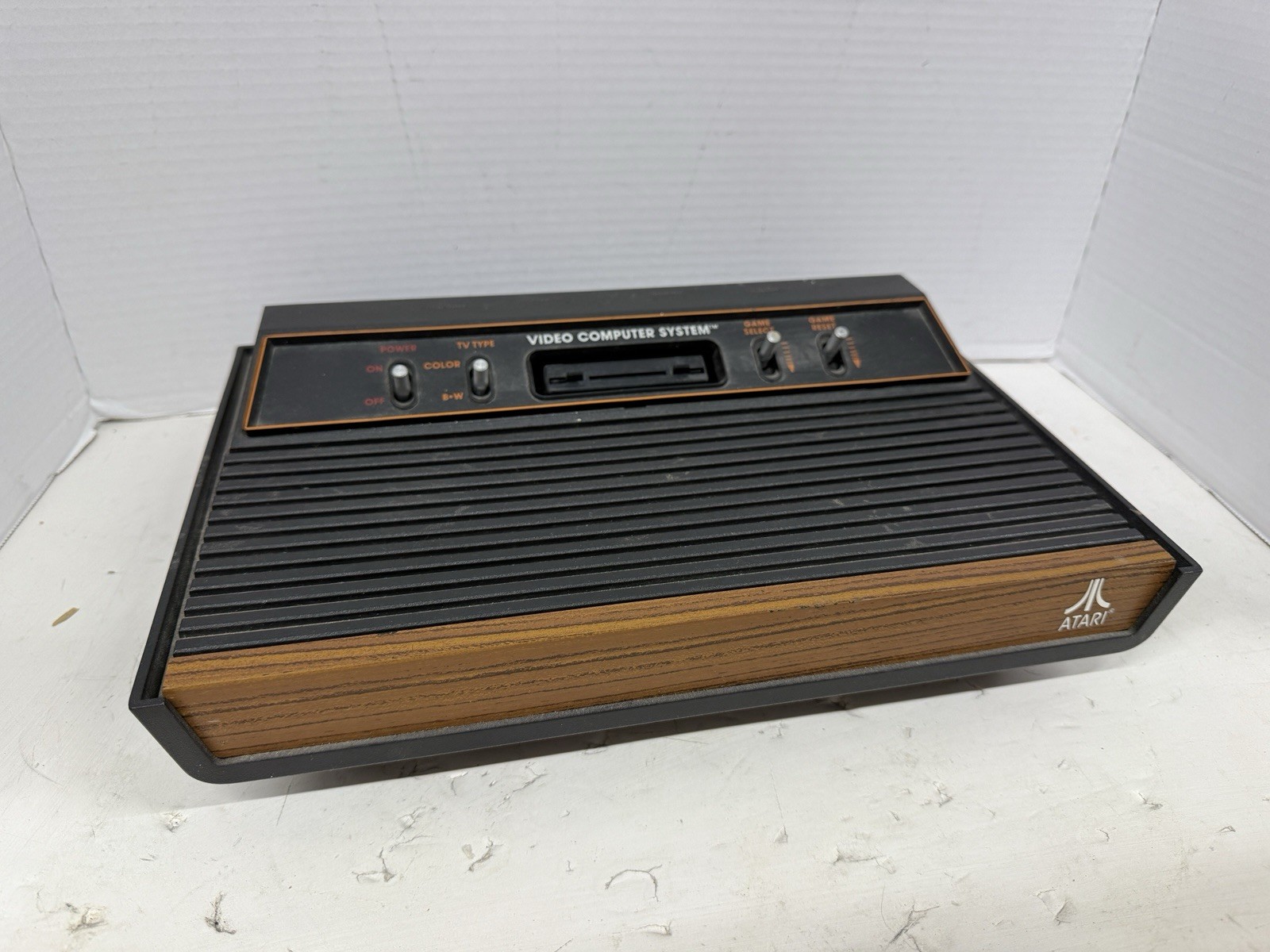 Untested Looks Nice Atari 2600 Console CX-2600A – Woody Wood Grain Console Only
