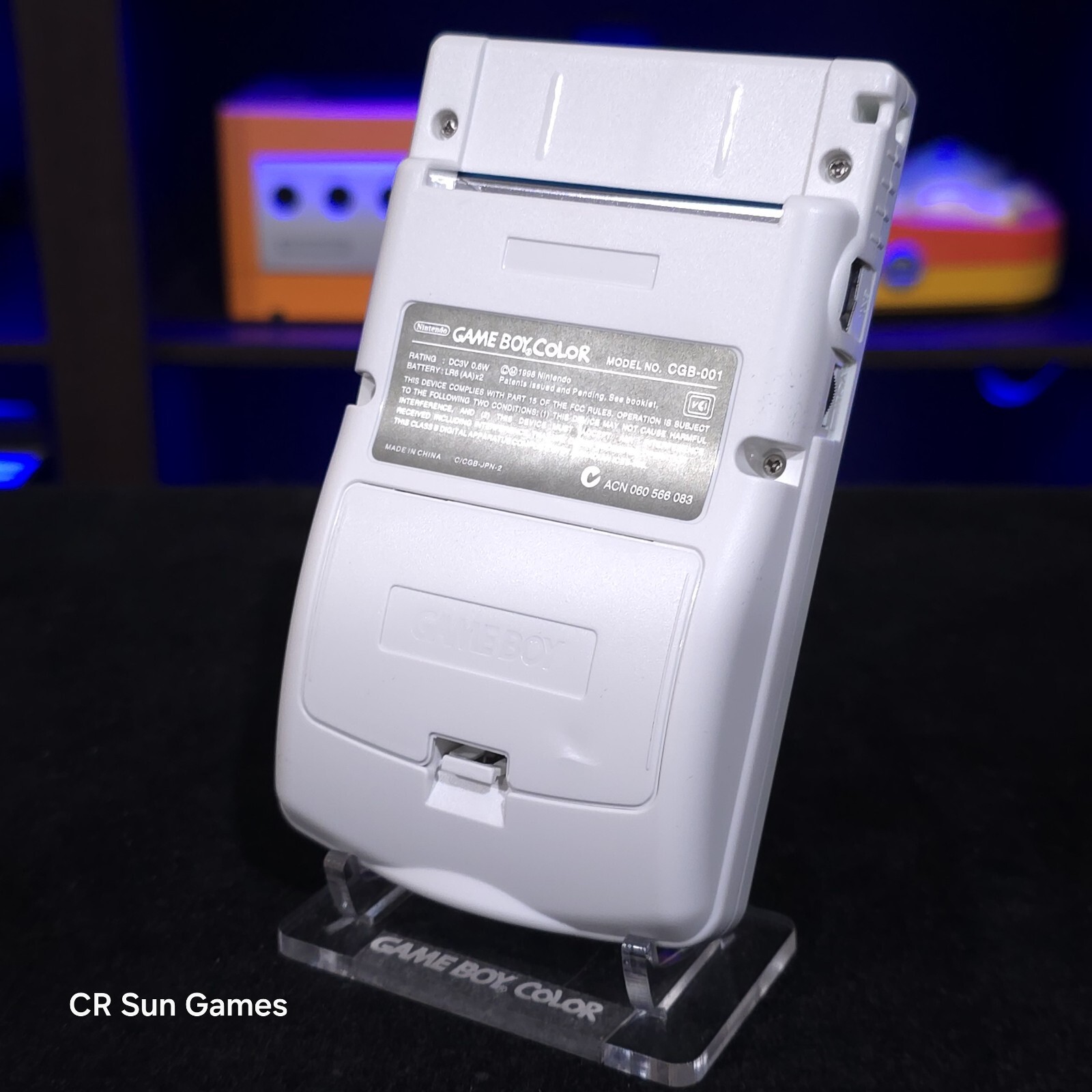 White Gameboy Color Console OLED Touch Screen GBC Game Boy