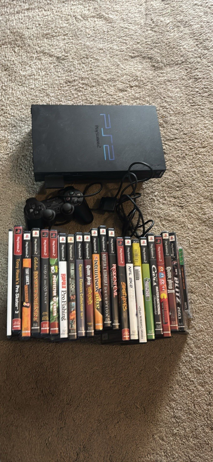 Sony PlayStation 2 PS2 Fat Console System w/ Cords, Controller & Memory – Works