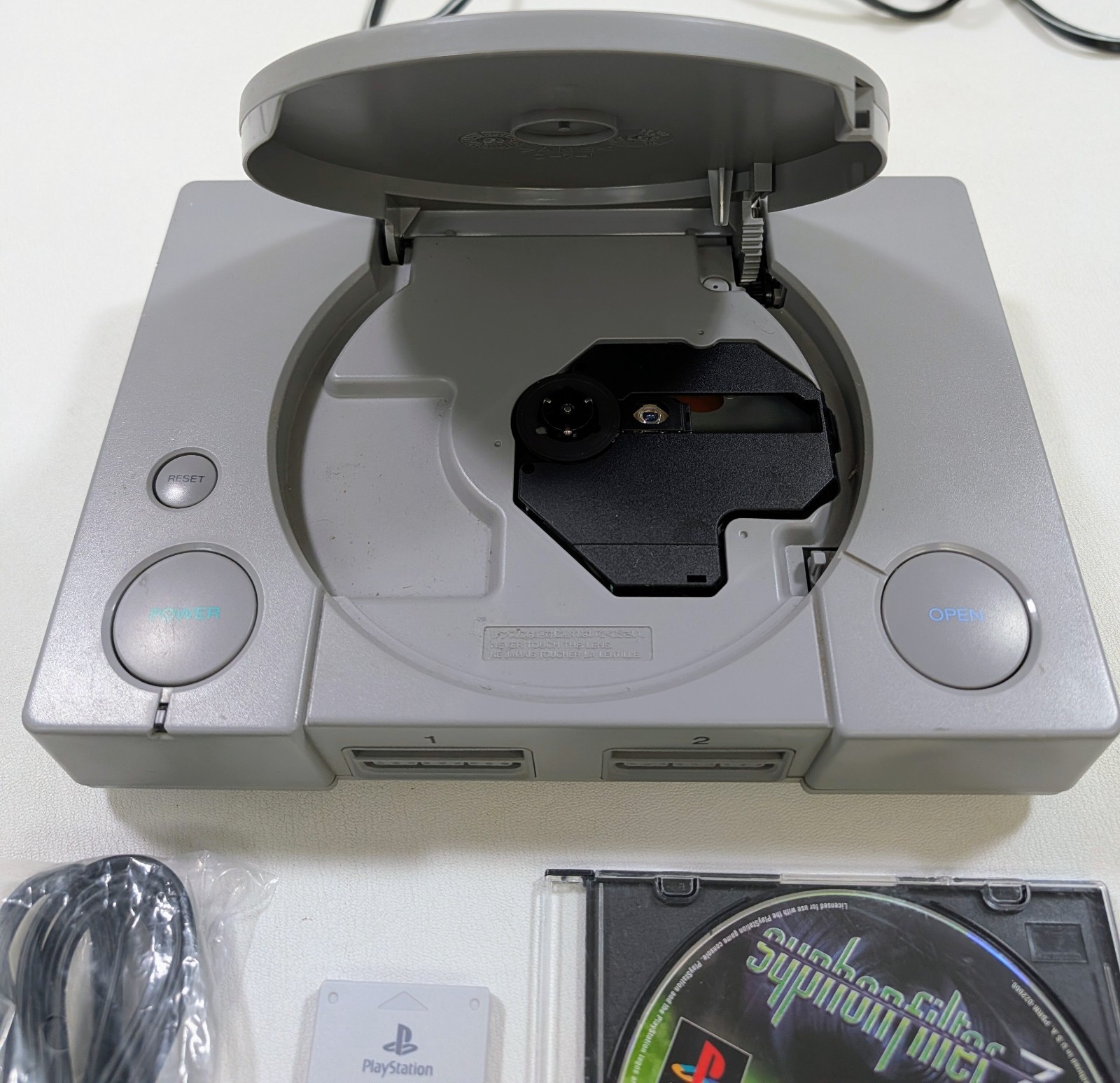 Sony Playstation 1 PS1 Console Bundle SCPH-9001 w/AV, Syphon Filter 3 & Mem Card