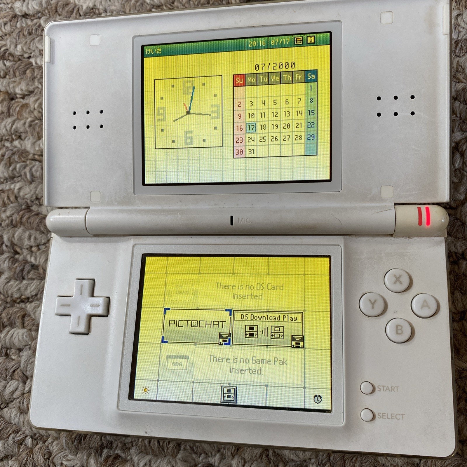 Nintendo DS Lite (USG-001) Handheld – White Charger