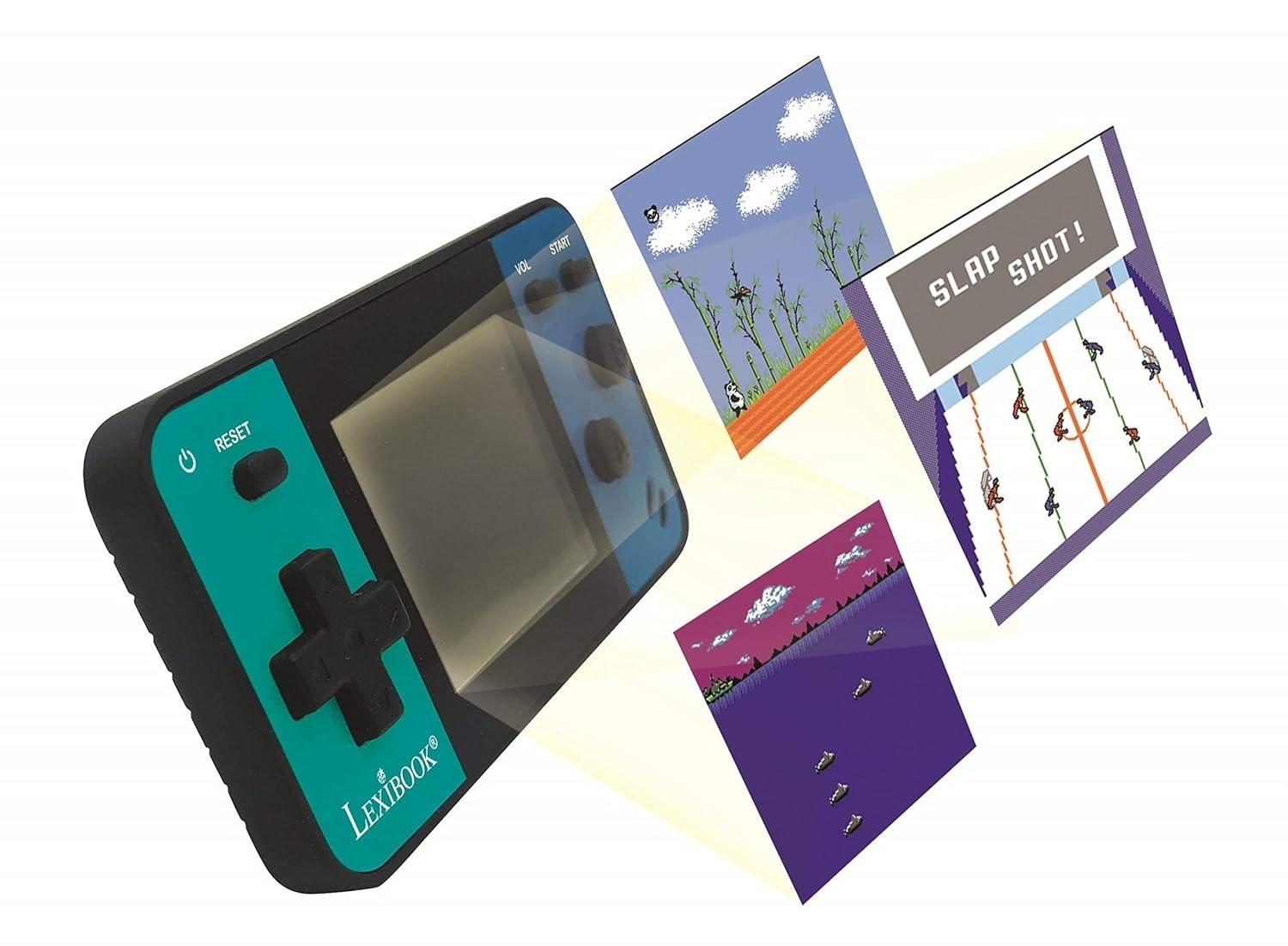 Retro Handheld Game Console – 8 Built-In Games & Adjustable Volume Speaker