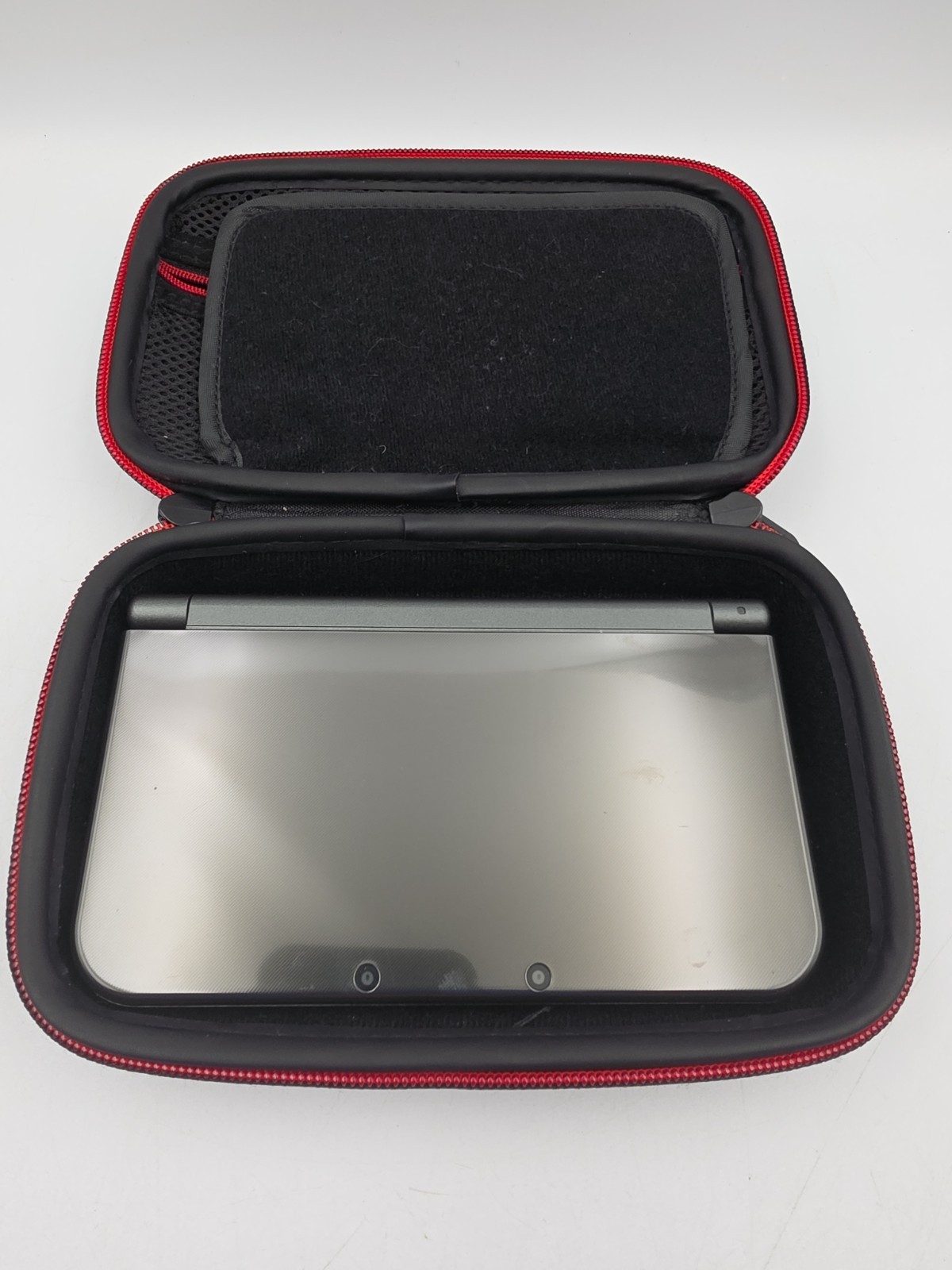 Nintendo New 3DS XL Black Gray RED-001 Handheld Console Only Tested No Stylus
