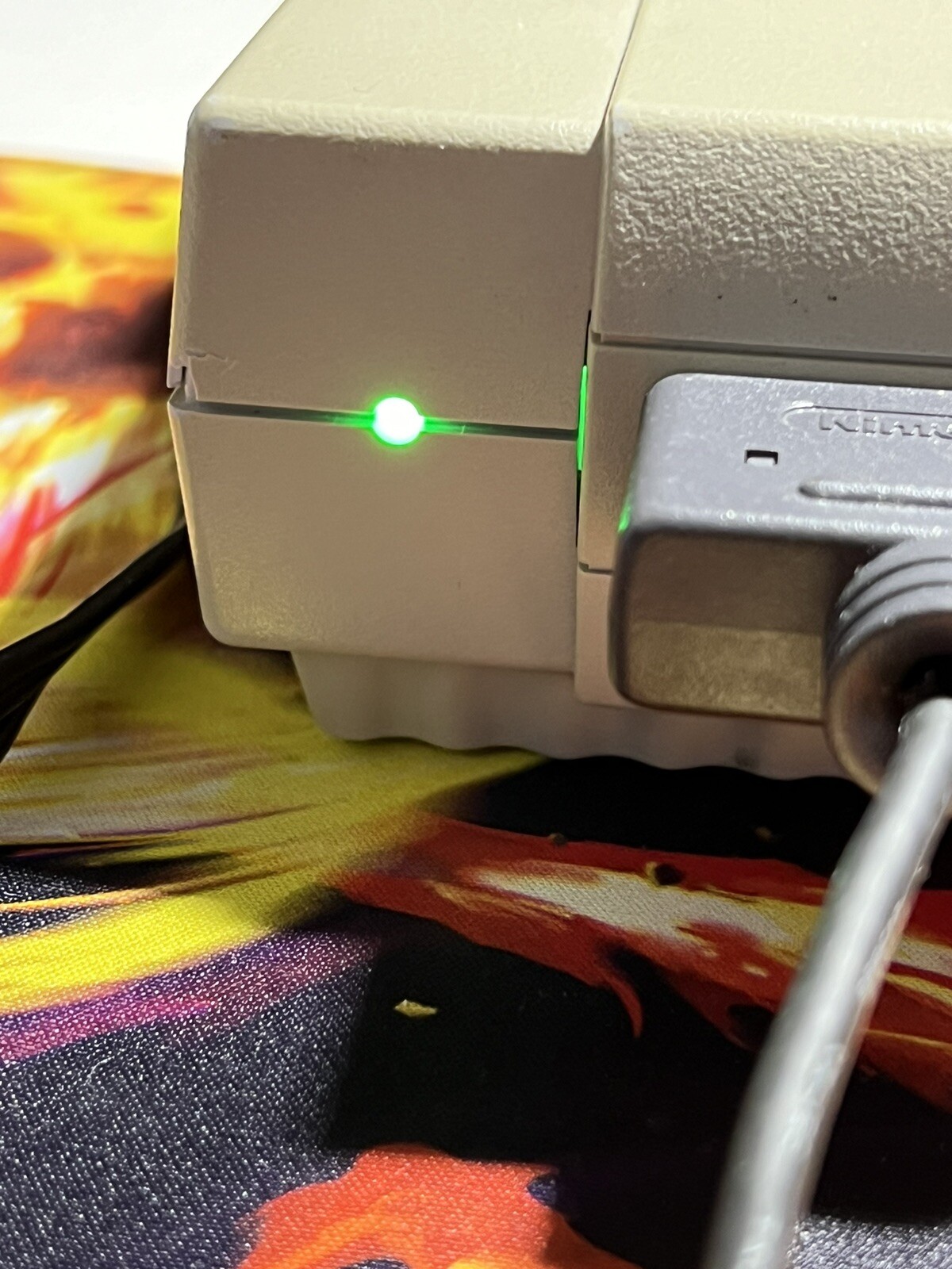 Super Nintendo Console Mario Paint & Mouse OEM Controllers Color Changing LED!!