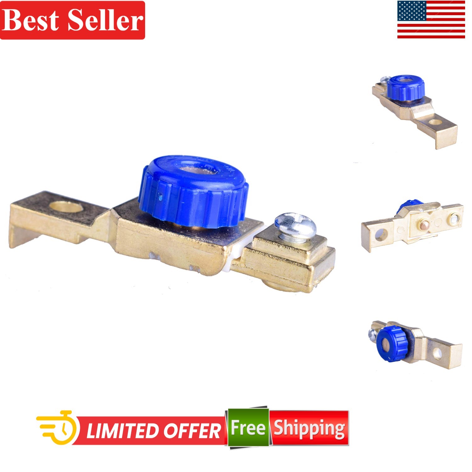 12V Battery Switch Touch Op On-Off Kill Switch Zinc 80A 960W