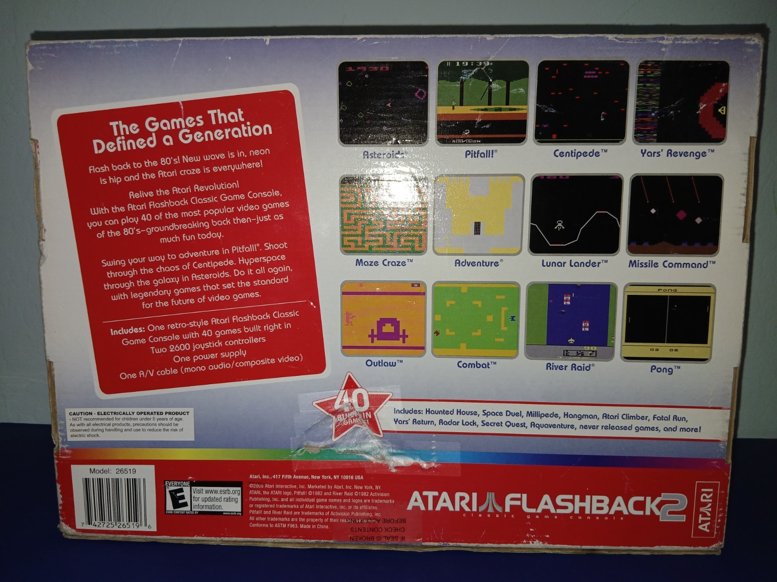 Atari Flashback 2 Classic Gaming Console – Complete, Working, Original Box –…