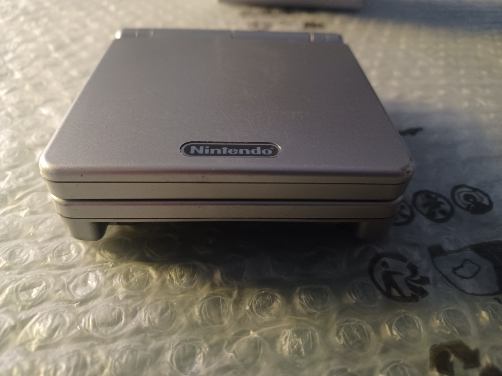 Nintendo Gameboy Advance SP GBA SP Silver/Silver