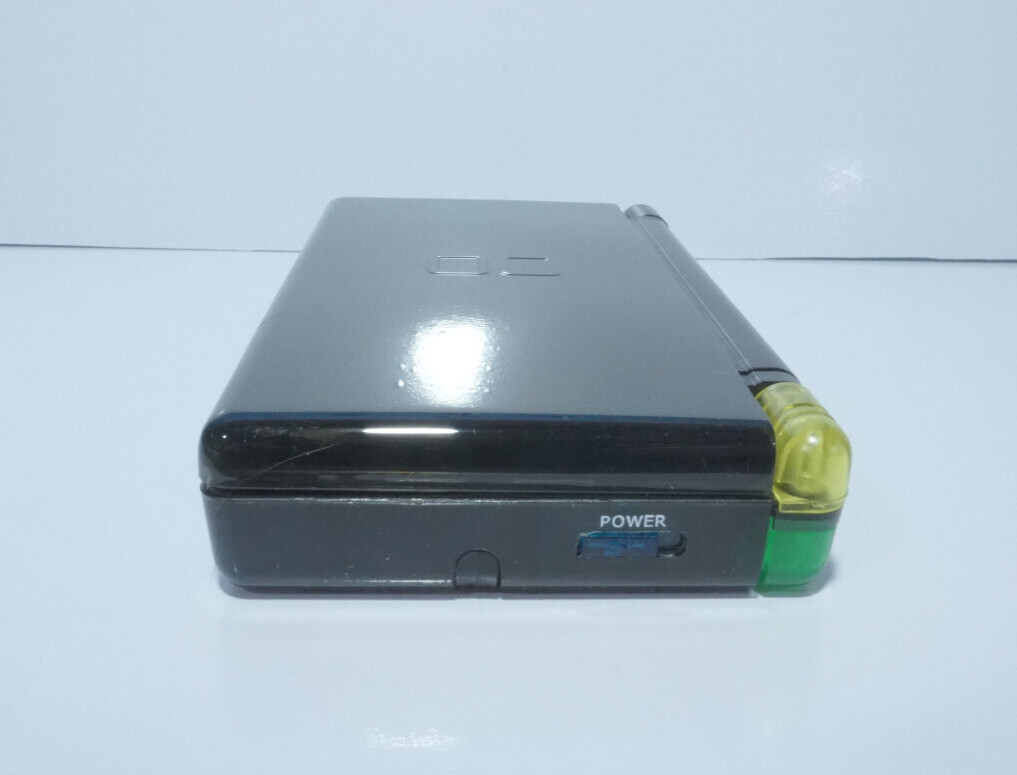 Nintendo DS Lite Transparent Clear Black Handheld System with Charger & Stylus
