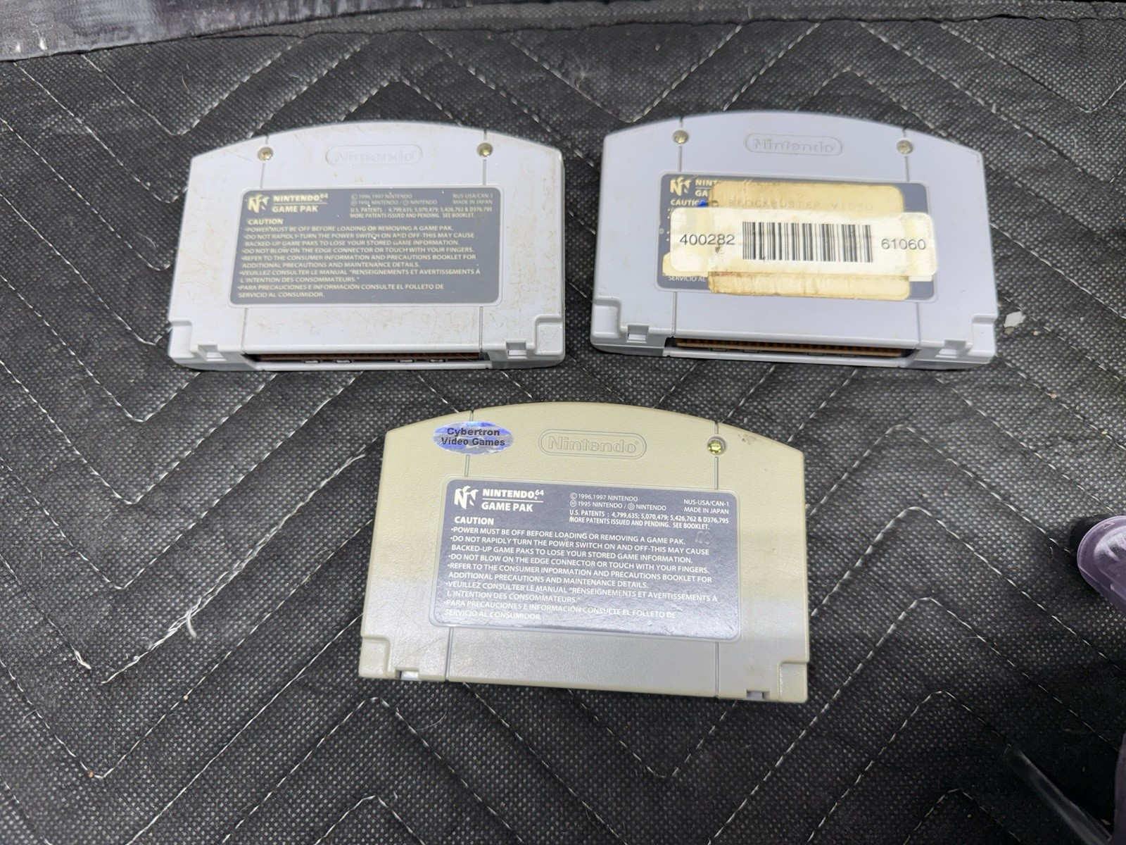 Nintendo 64 Console – Black (TESTED) Controllers Goldeneye Matiokart Crusin USA