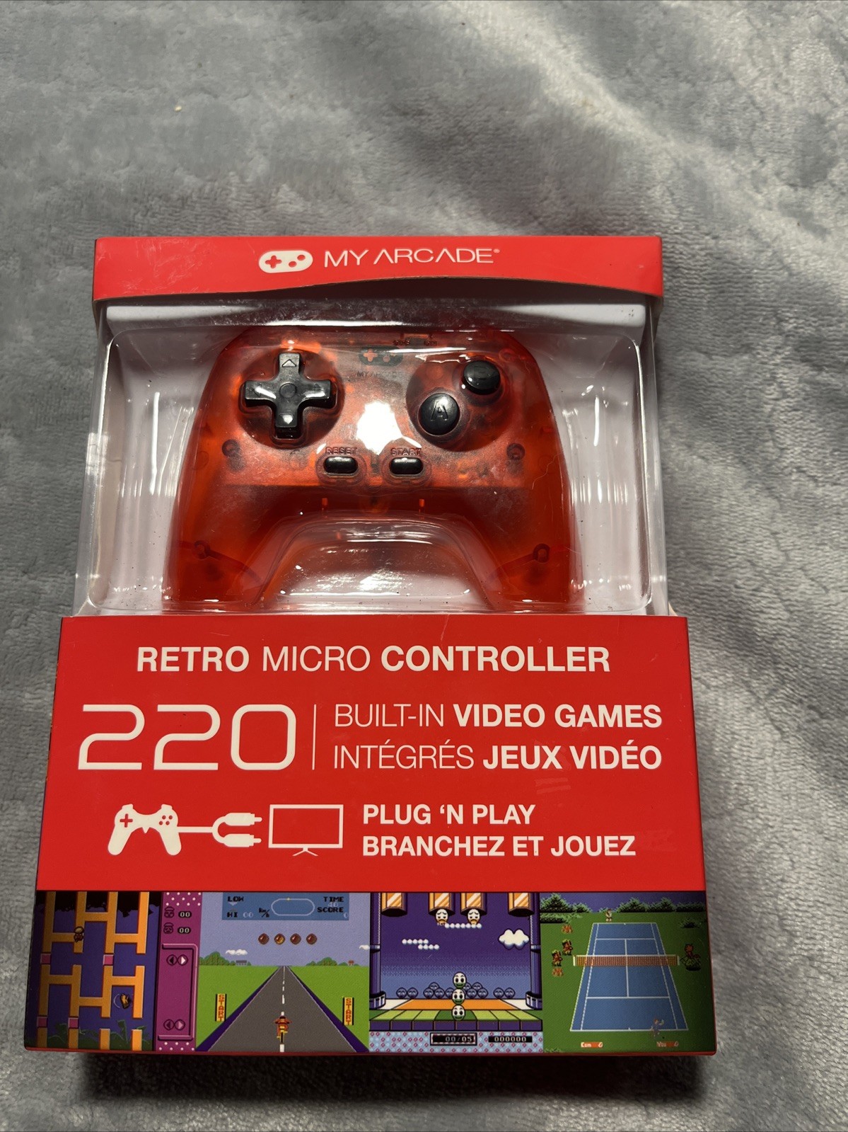 My Arcade Gamer V Portable Gaming System, 220 Built-In Retro Style Games Black