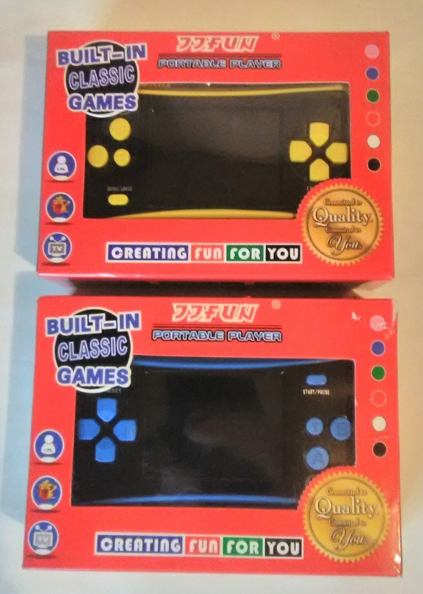 (2)Higokids Portable Handheld Retro Games 2.5 LCD Screen With AV TV Output