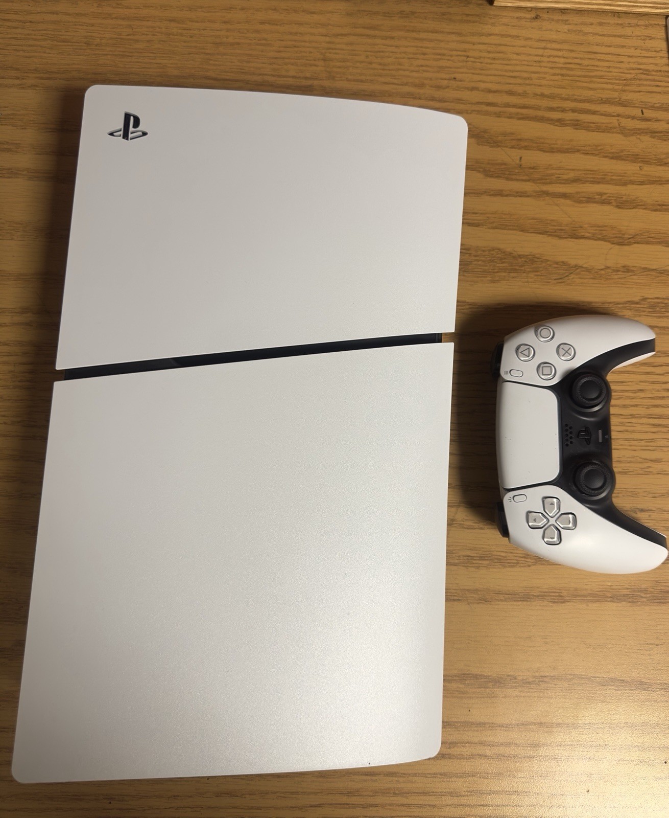 Sony PlayStation 5 Slim Console White Wi-Fi USB with Controller